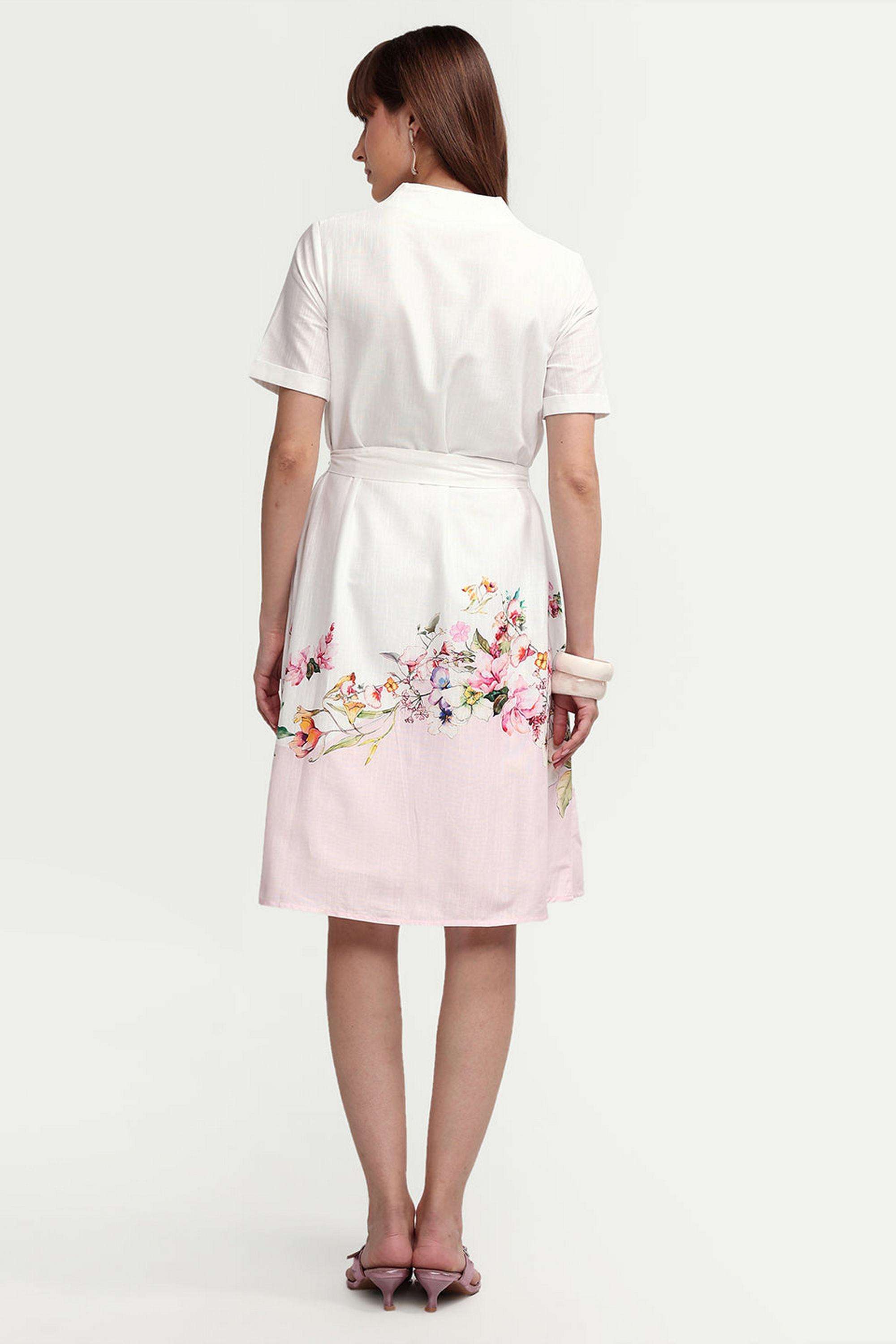 Solid-Blended-Fabric-Women-Dress