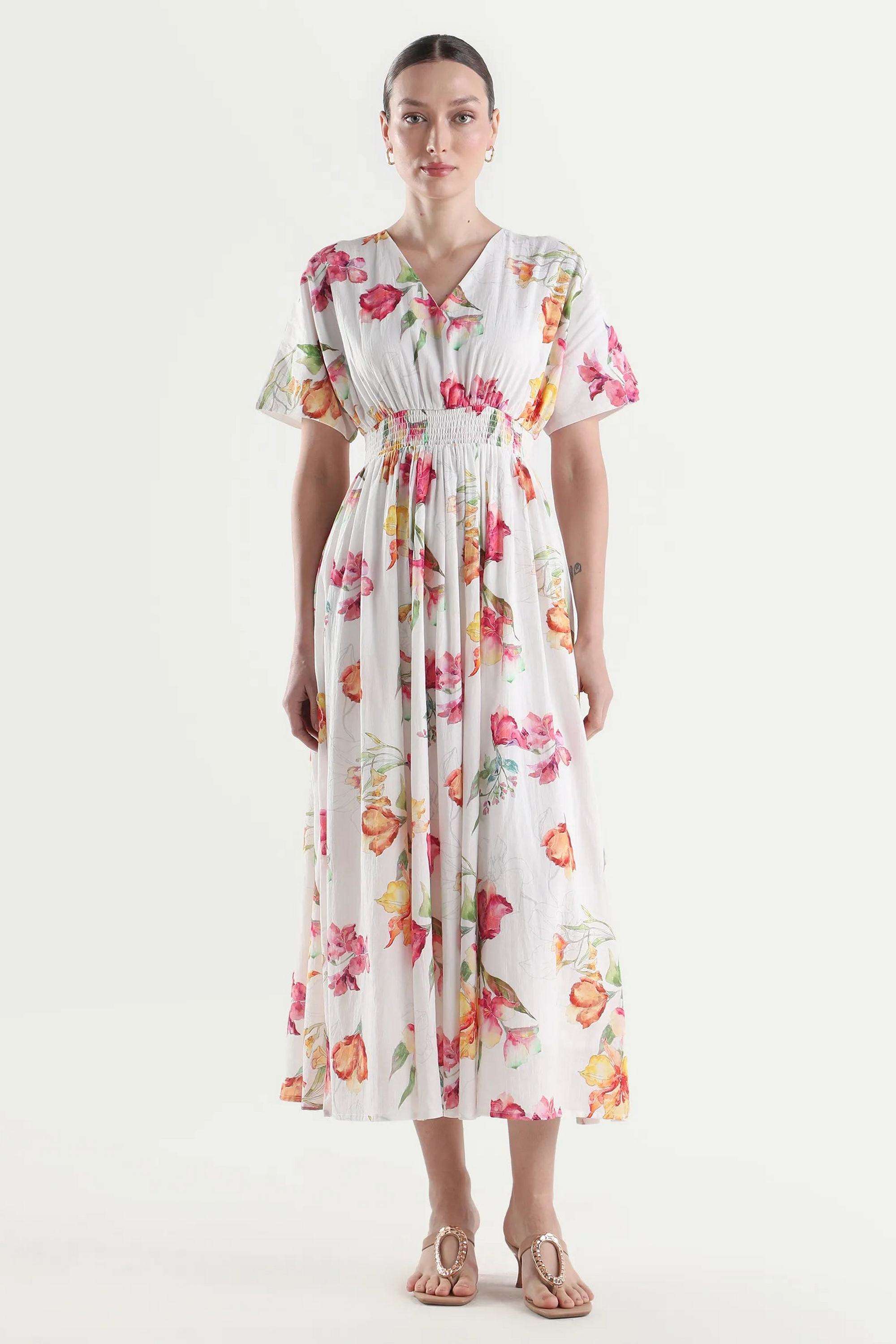 Solid-Blended-Fabric-Women-Dress
