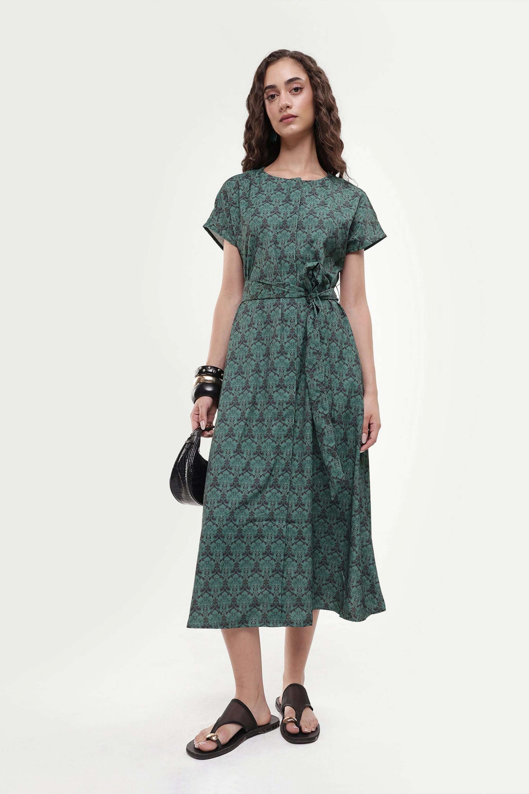 rareism Printed Polyester Relaxed Fit Women's Mini Dress-picture-11