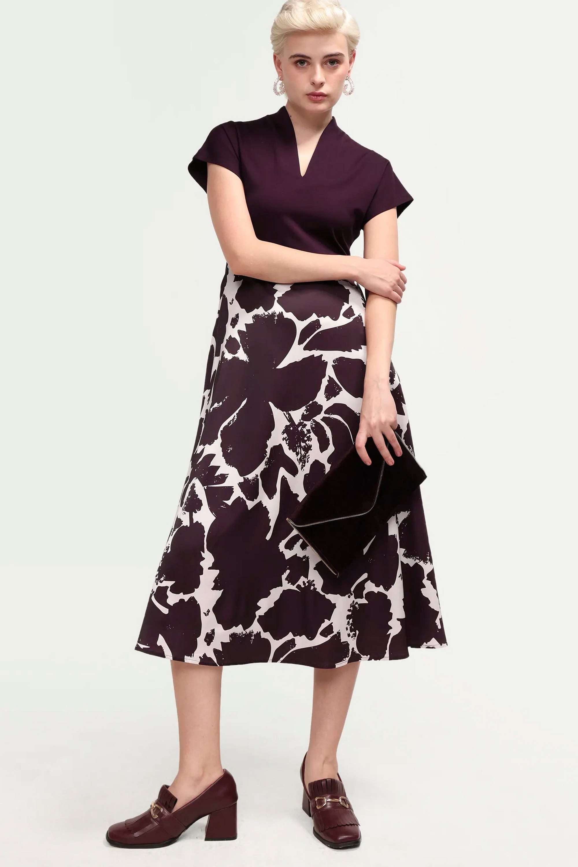 rareism Printed Polyester Relaxed Fit Women's Mini Dress-picture-14