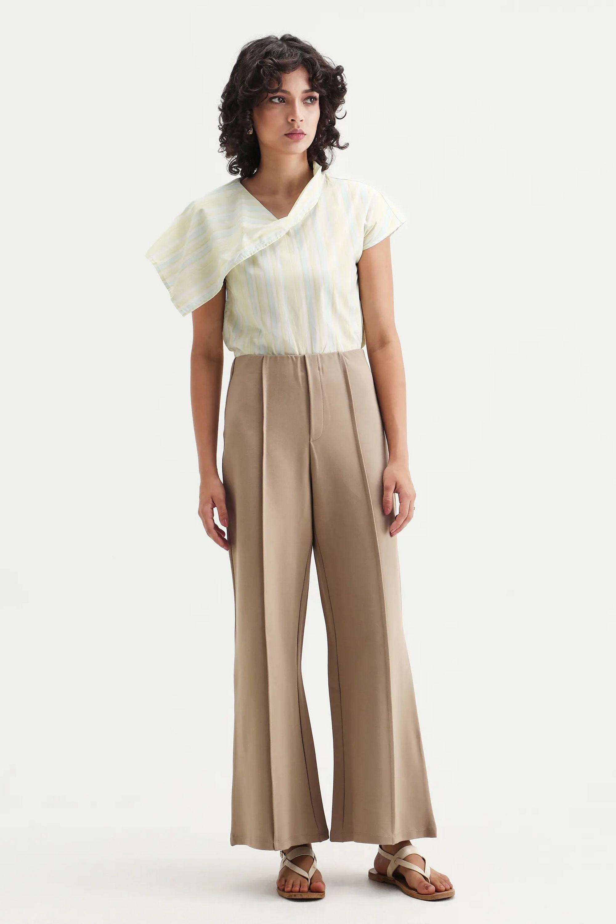 Mid-Rise-Viscose-Regular-Fit-Women-s-Trousers
