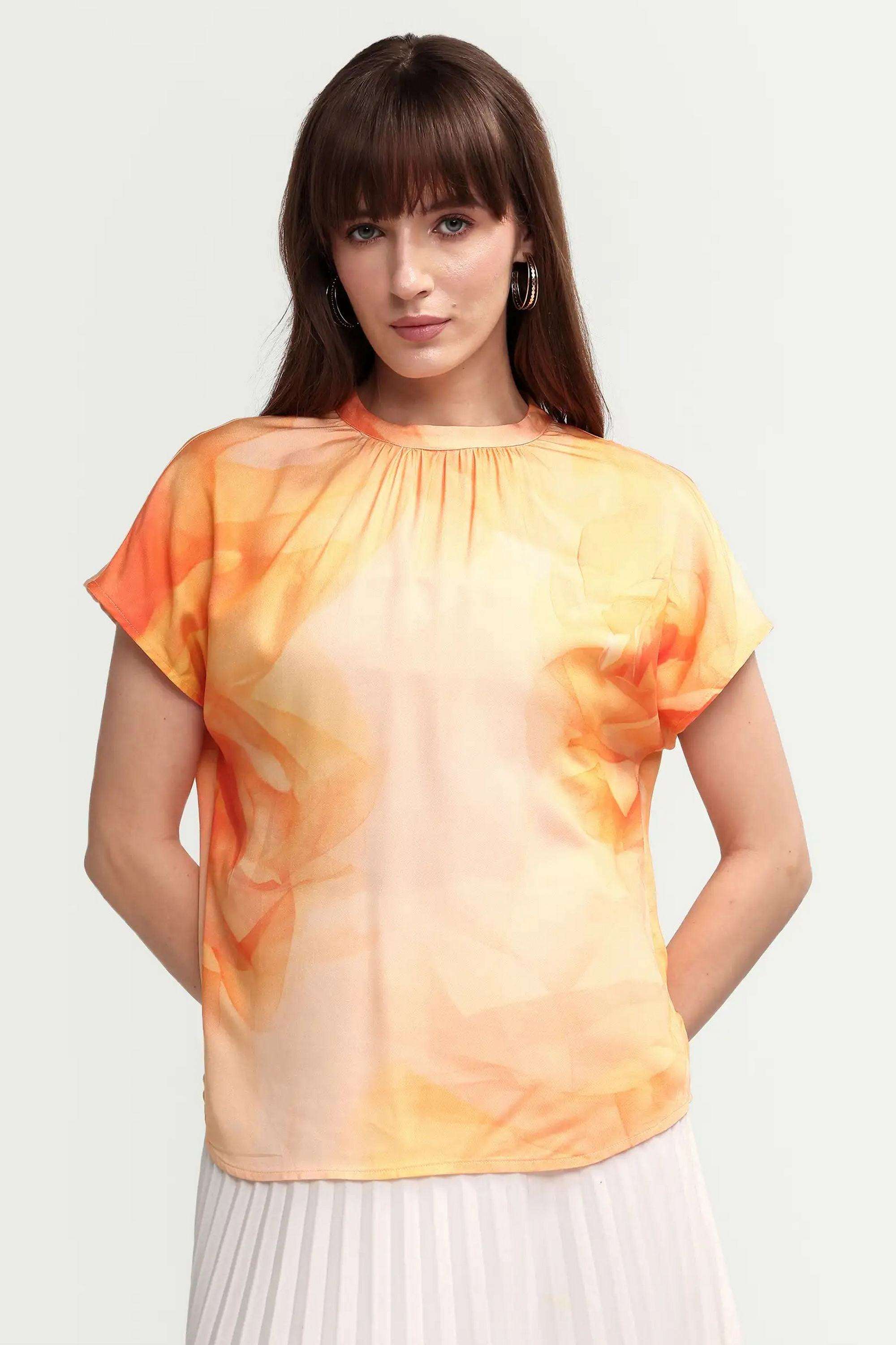 Floral-Viscose-Women-s-Top
