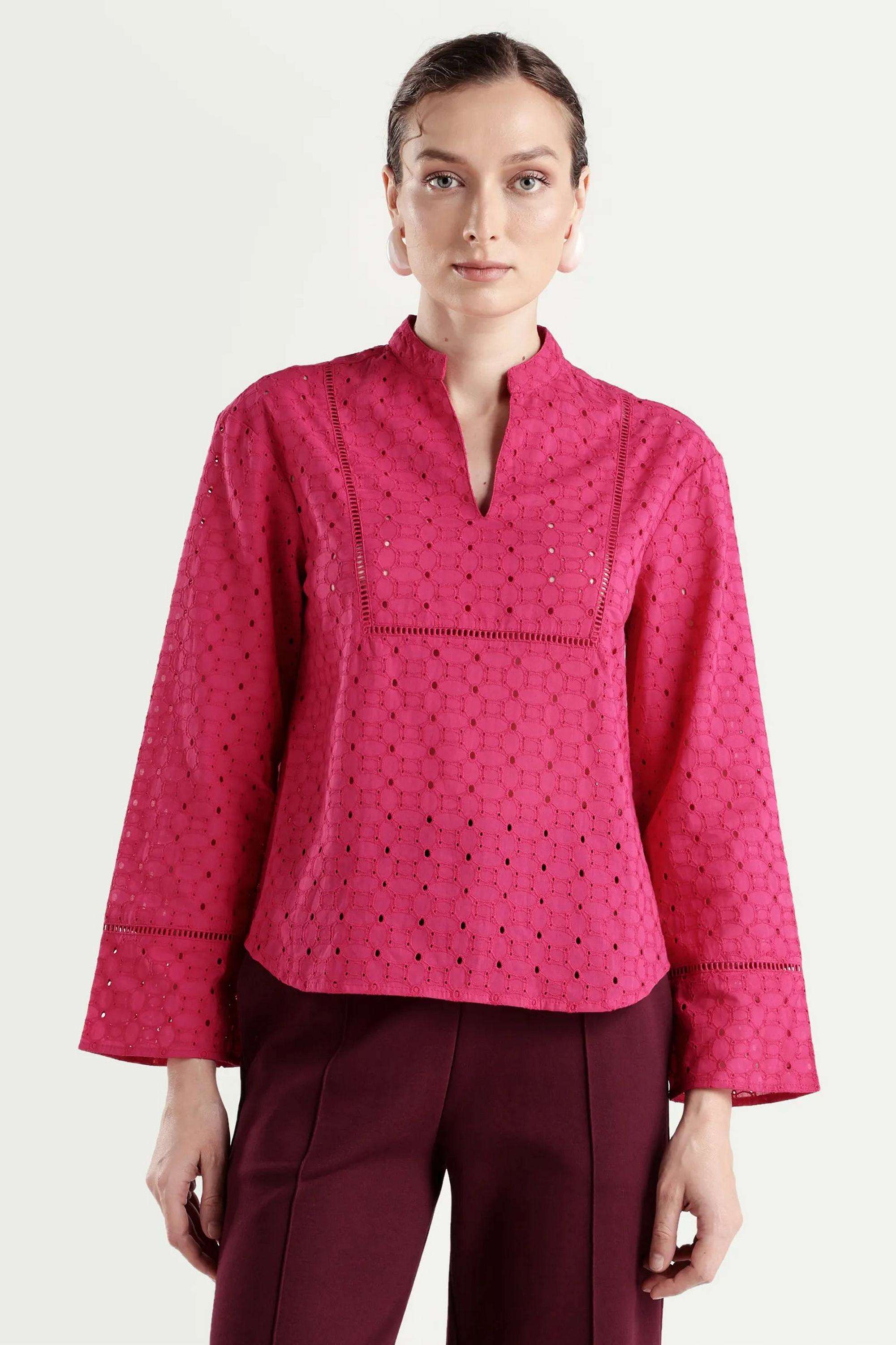 Printed-Cotton-Blend-Women-s-Top