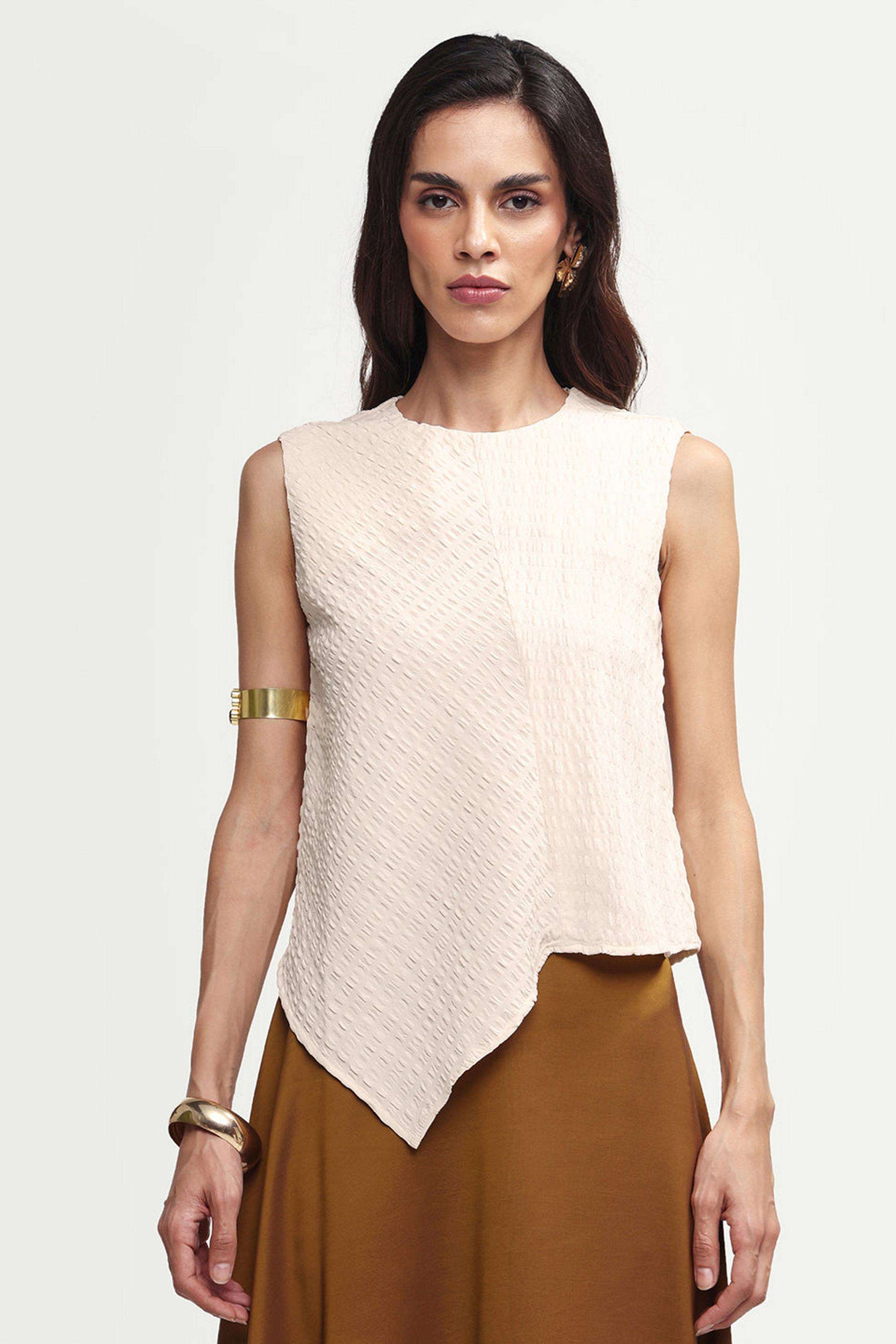 rareism Solid Polyester Women's Top-picture-12