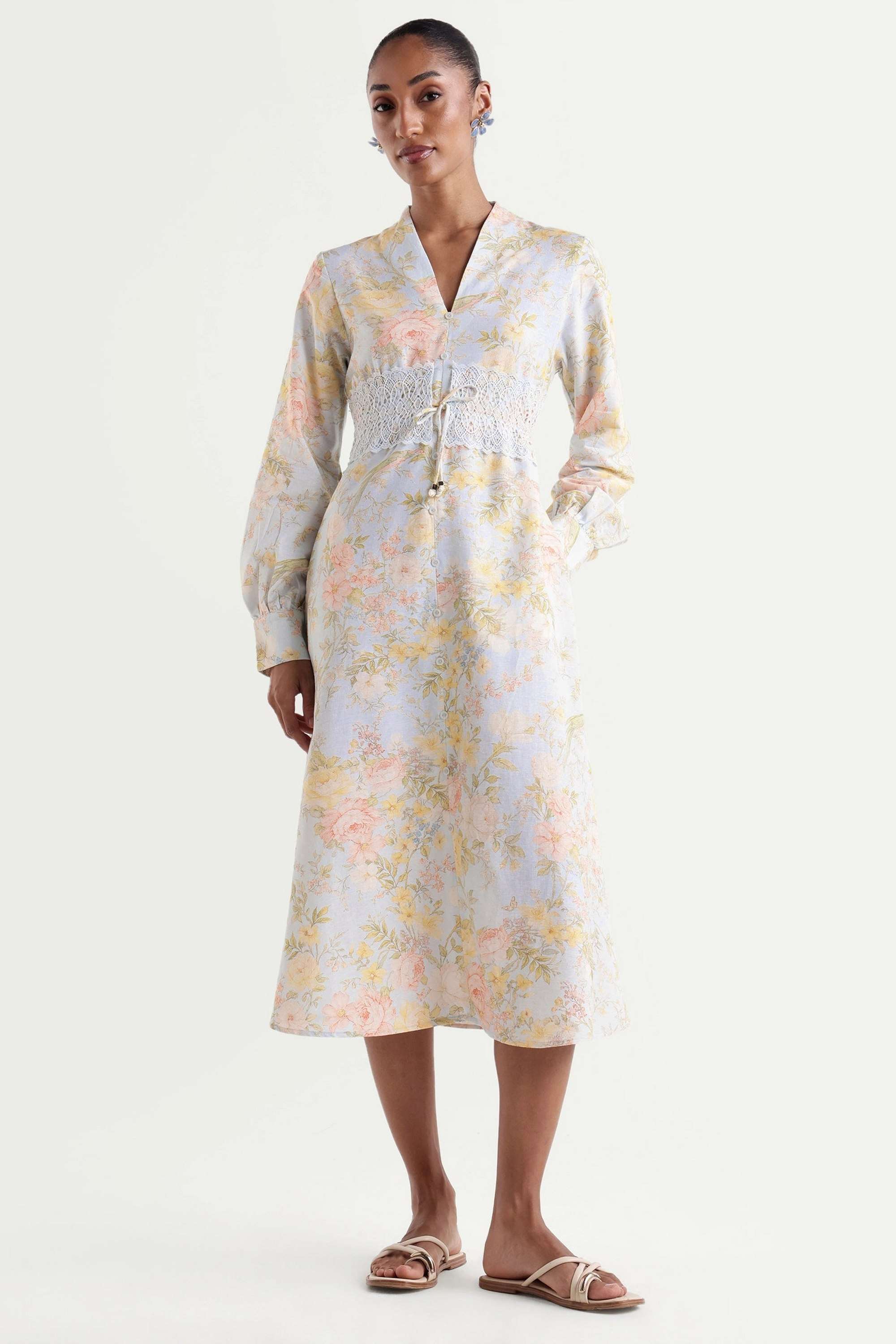 rareism Printed Viscose Relaxed Fit Women's Mini Dress-picture-11