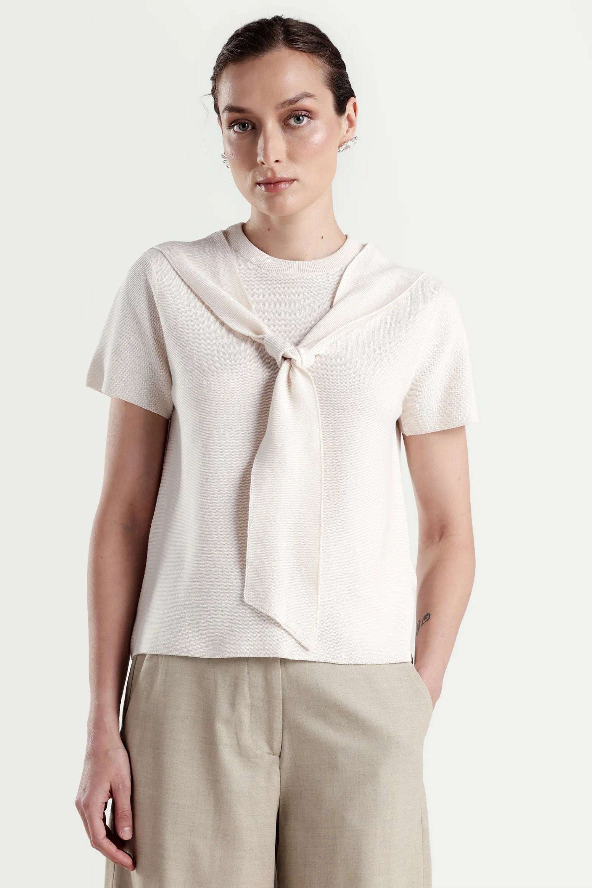Solid-Cotton-Women-s-Top