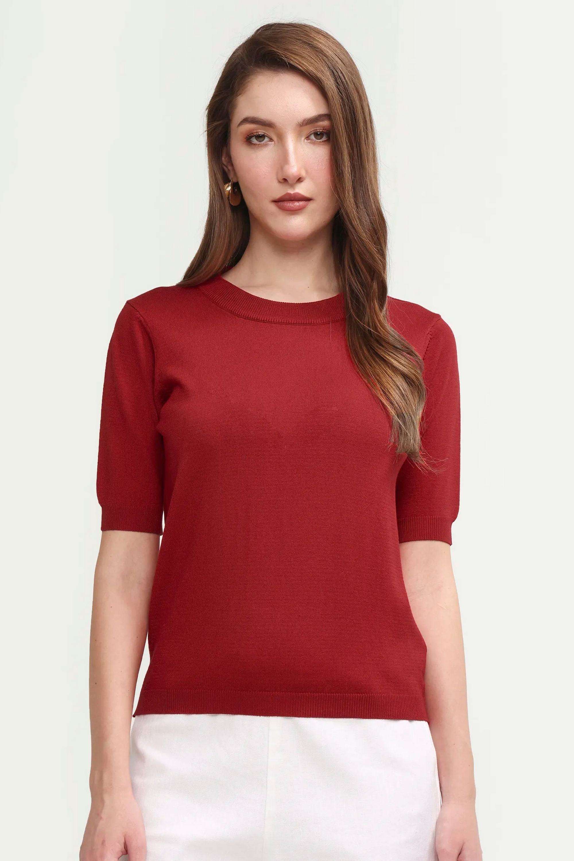 Solid-Nylon-Women-s-Top