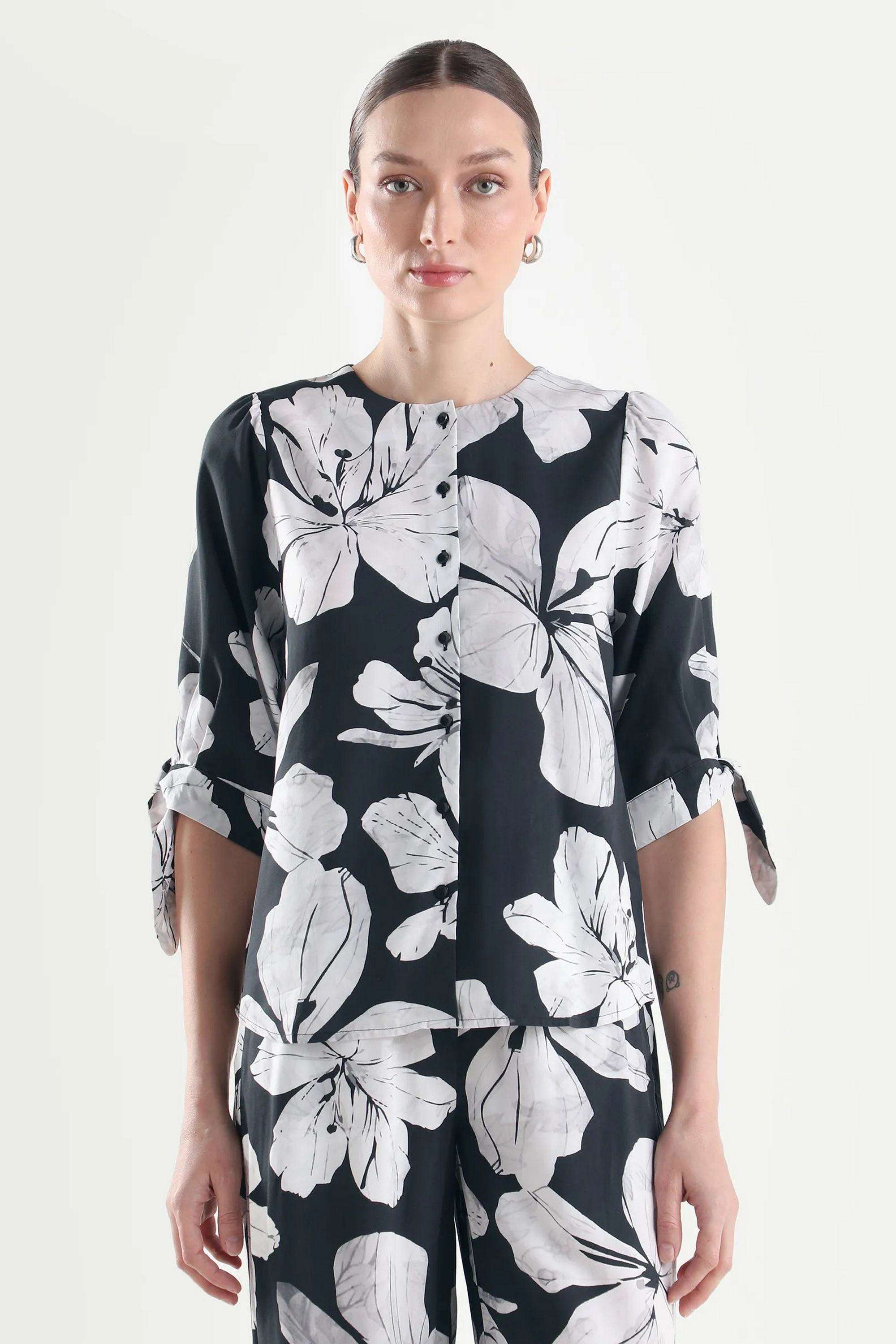 Floral-Viscose-Women-s-Top