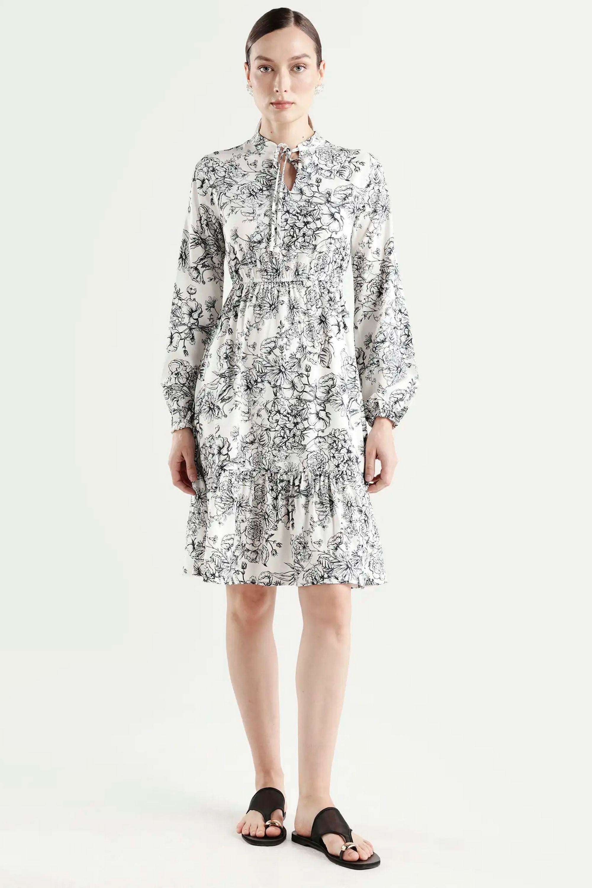 Solid-Blended-Fabric-Women-Dress