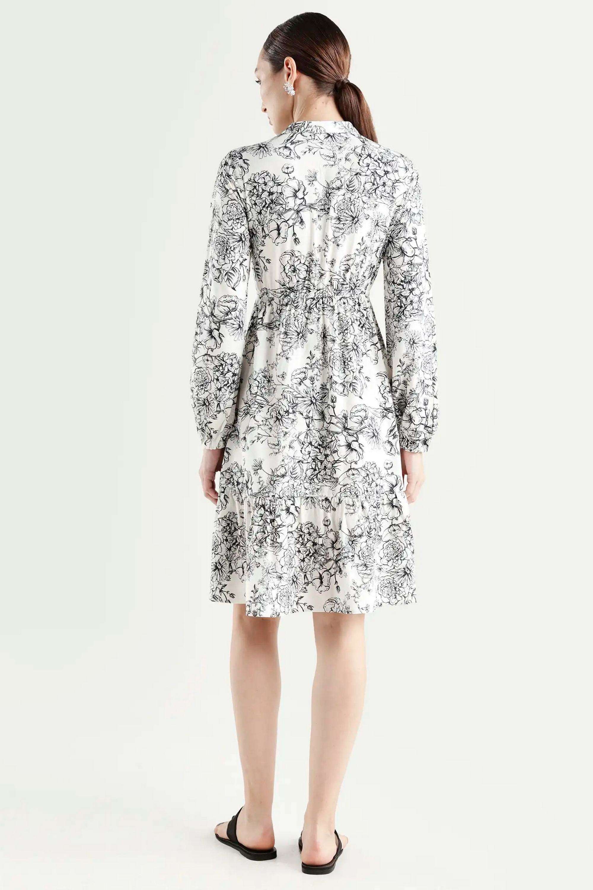 Solid-Blended-Fabric-Women-Dress