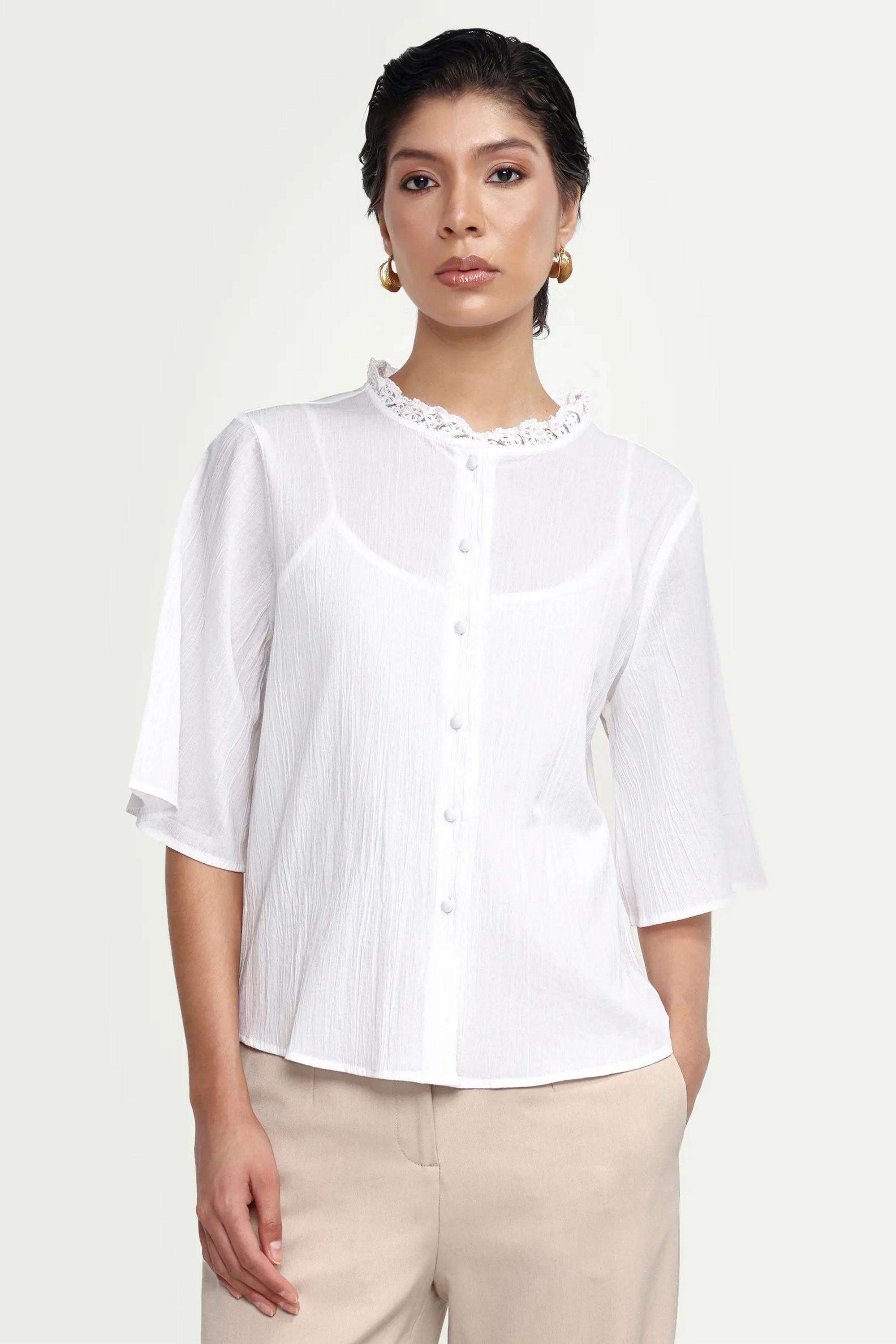 Solid-Cotton-Women-s-Top