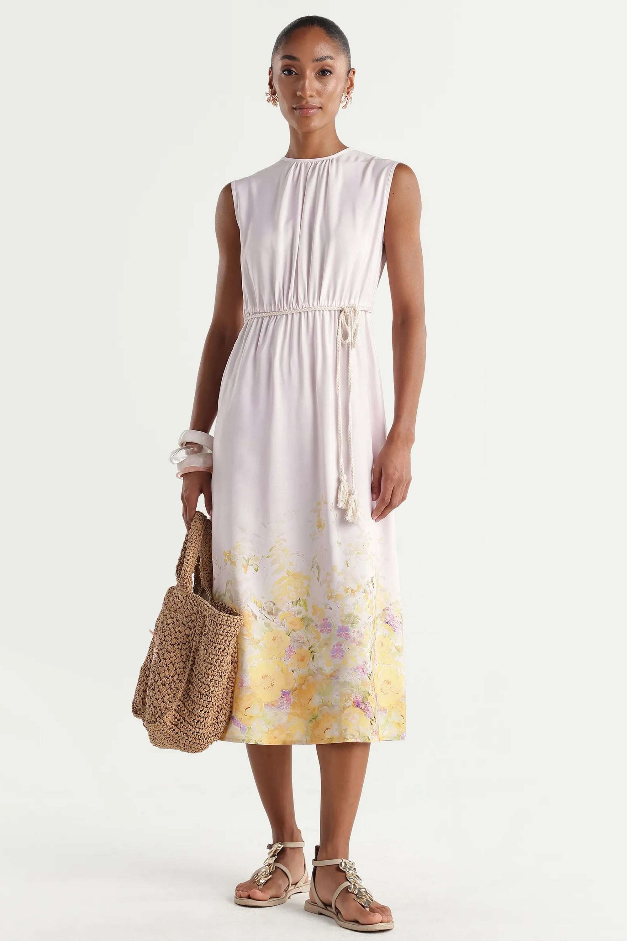 rareism Printed Viscose Relaxed Fit Women's Mini Dress-picture-29
