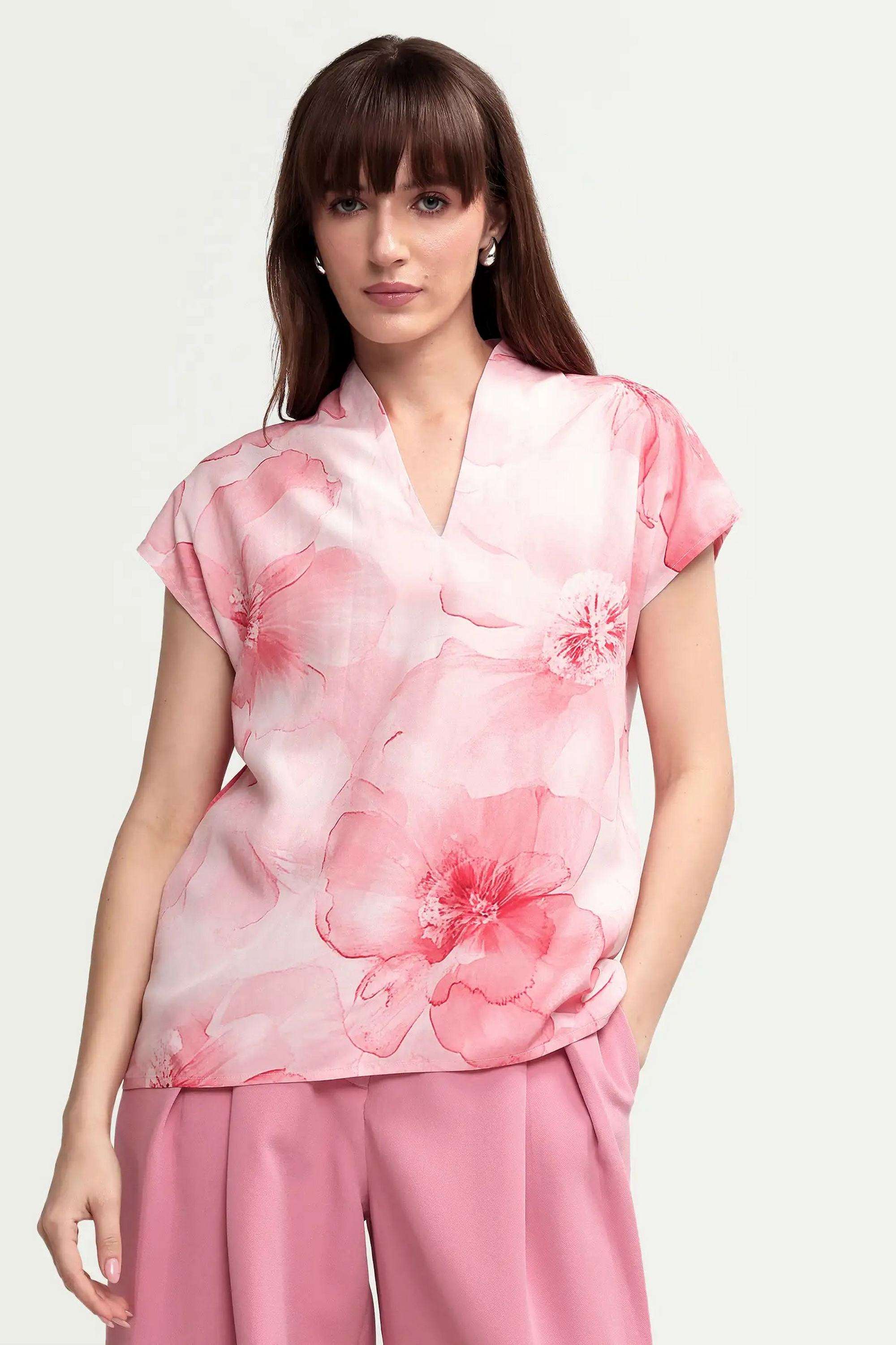 Floral-Viscose-Women-s-Top