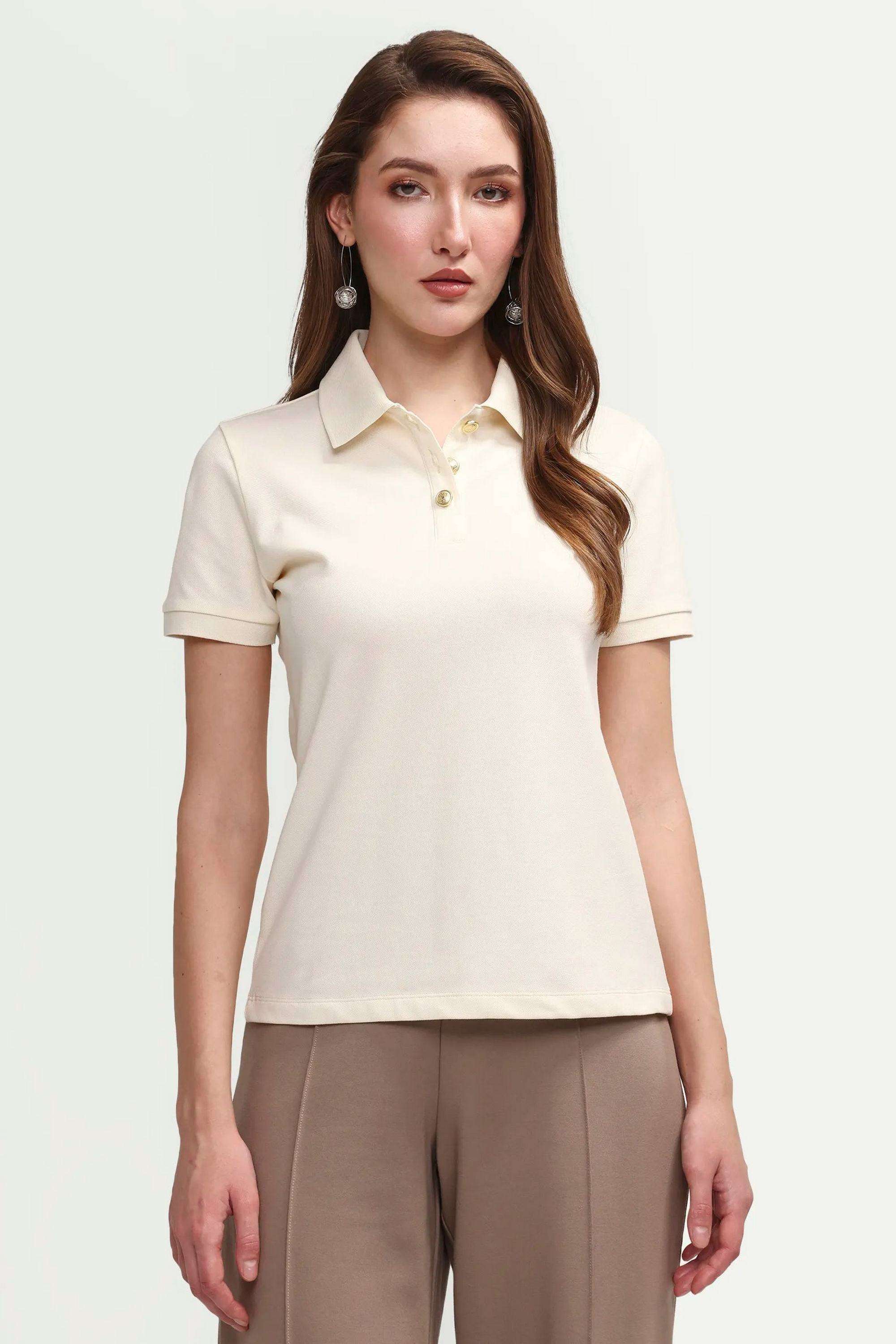 rareism Solid Cotton Blend Women's T-Shirt-picture-10
