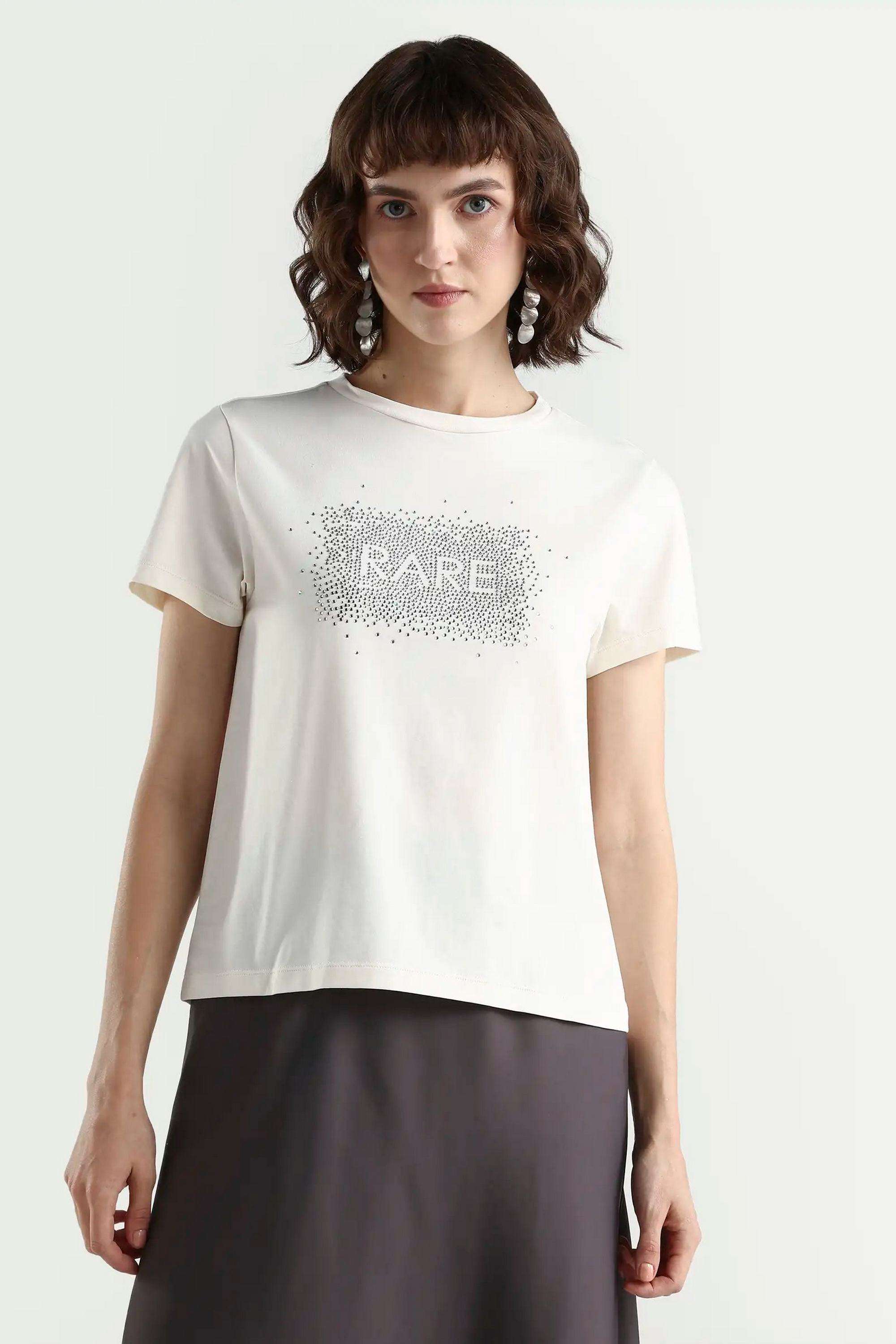 Printed-Cotton-Blend-Women-s-T-Shirt