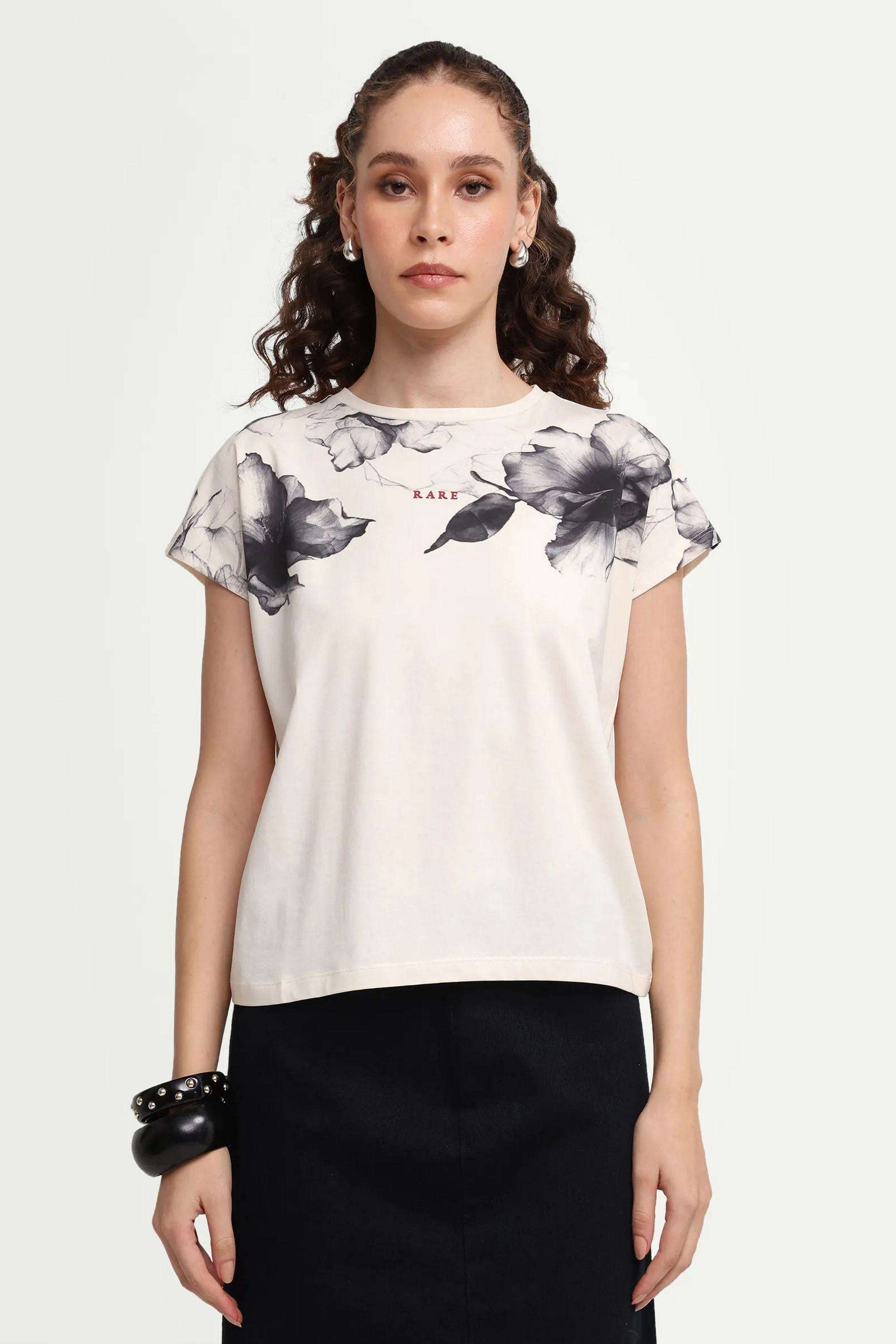 Printed-Cotton-Blend-Women-s-T-Shirt