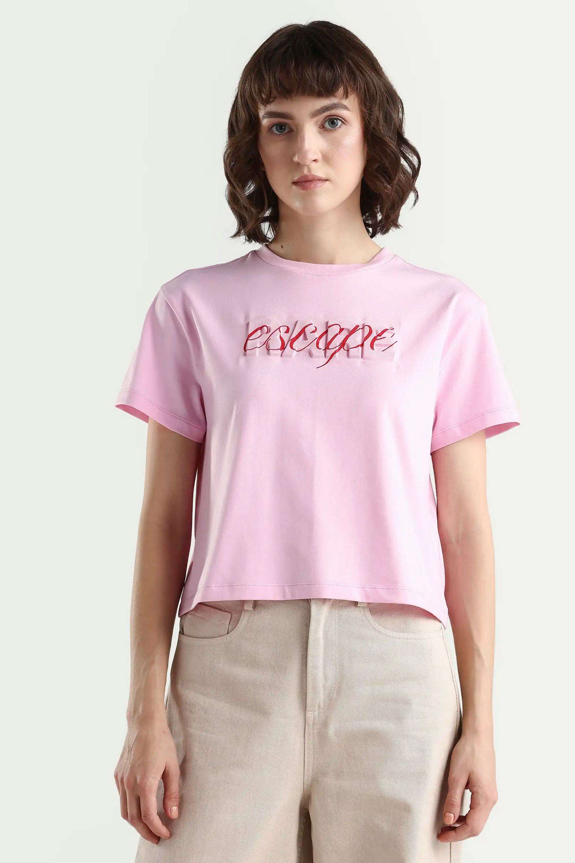 Printed-Cotton-Blend-Women-s-T-Shirt