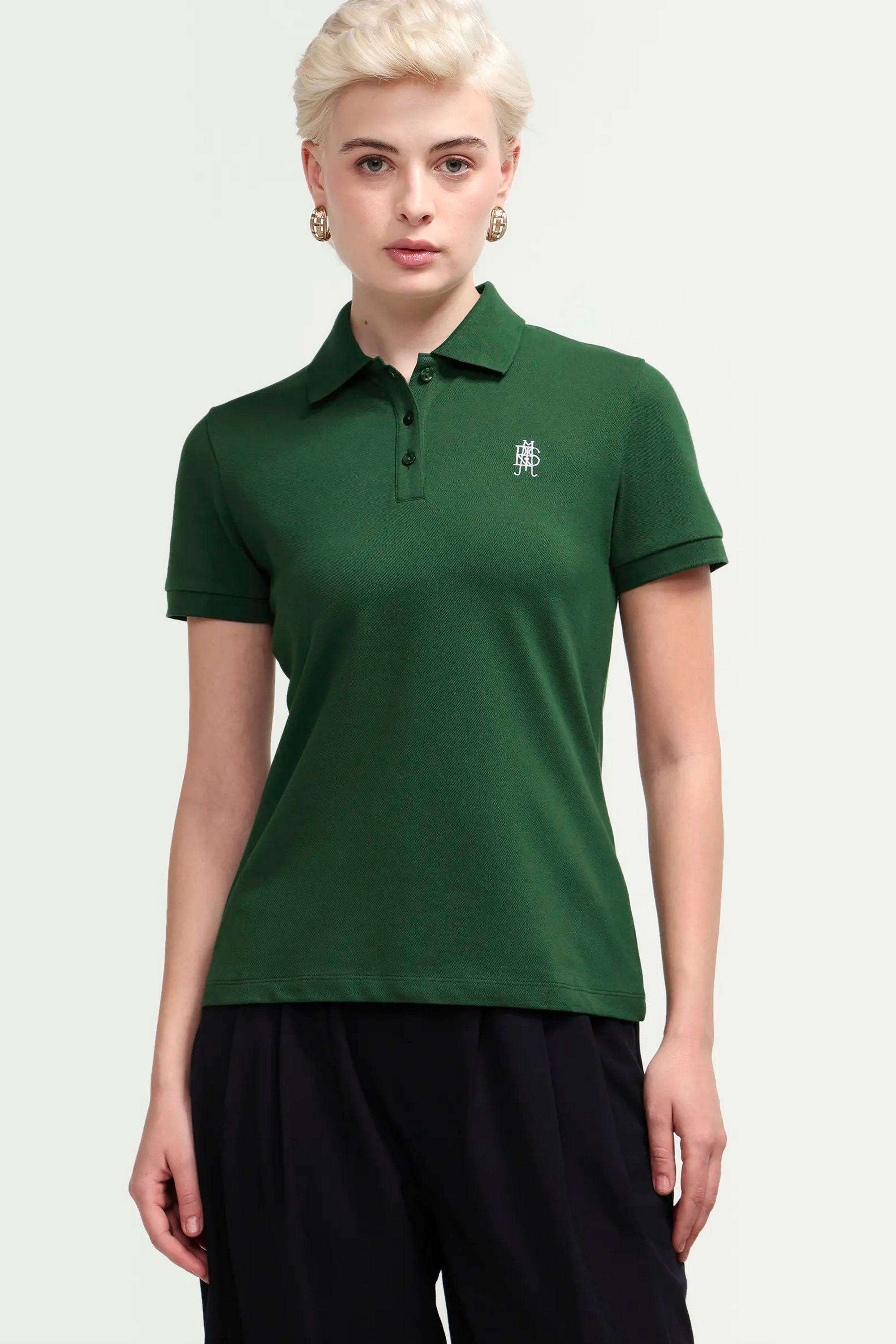 Solid-Cotton-Blend-Women-s-T-Shirt