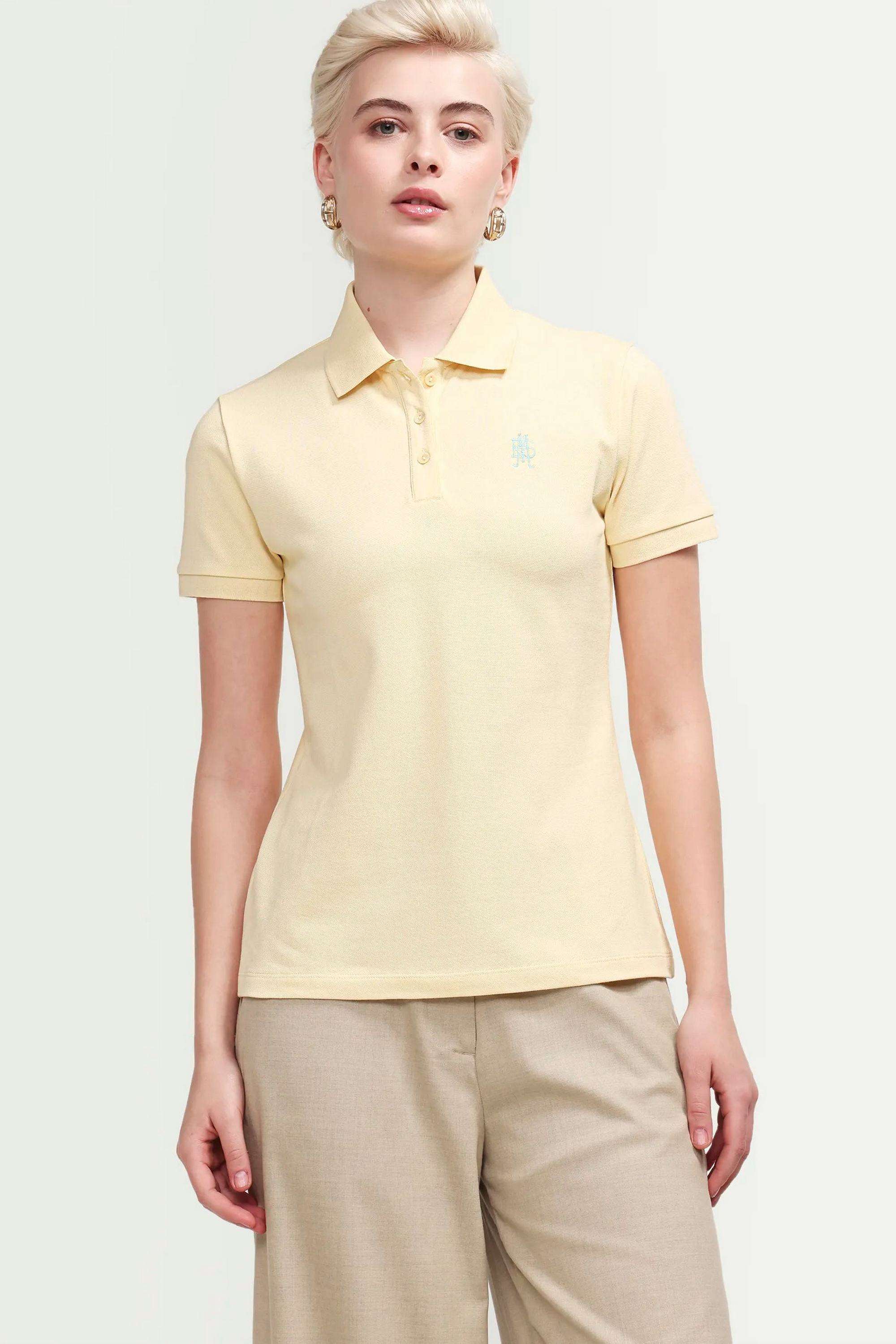Solid-Cotton-Blend-Women-s-T-Shirt