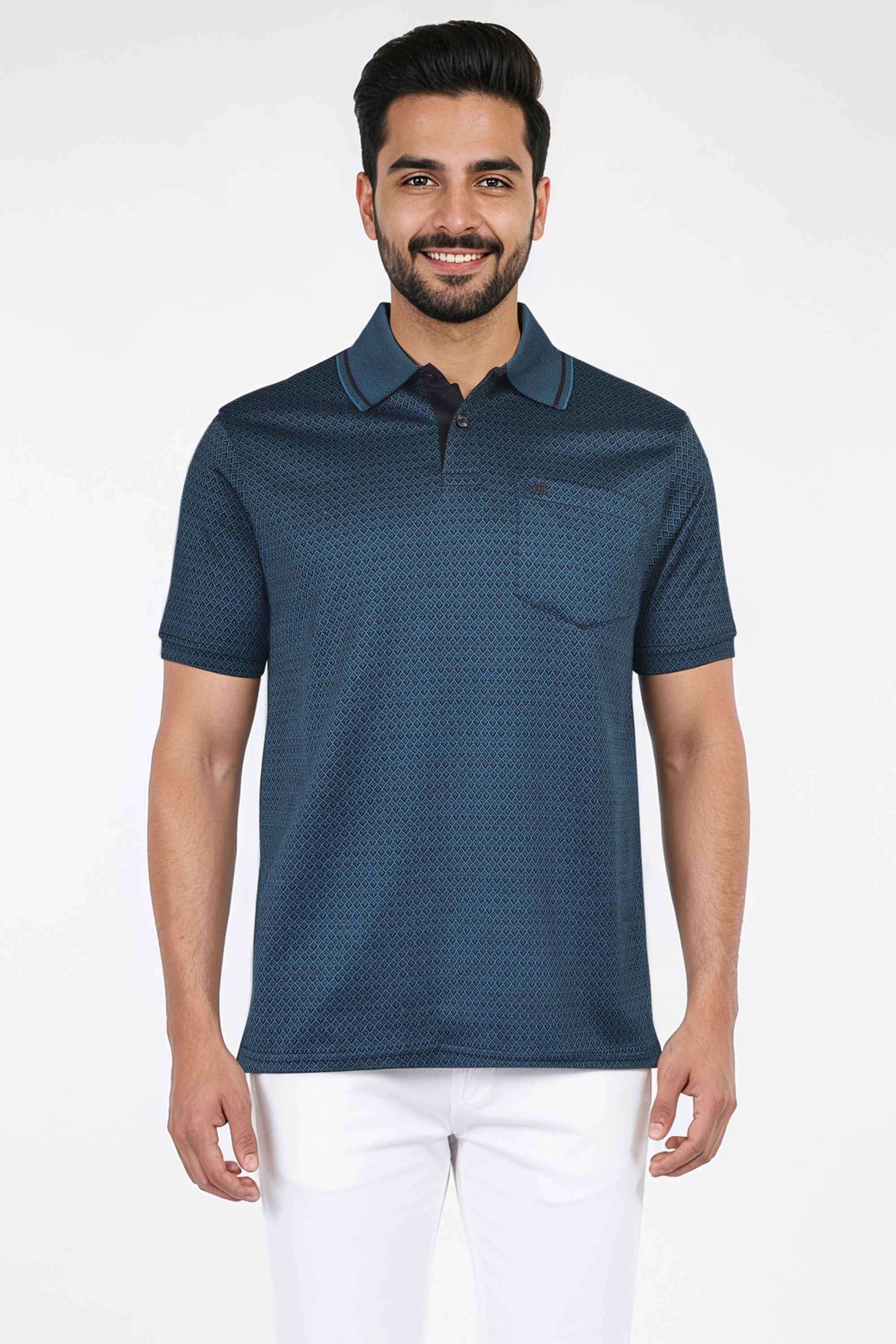 Solid-Cotton-Regular-Fit-Men-T-Shirt