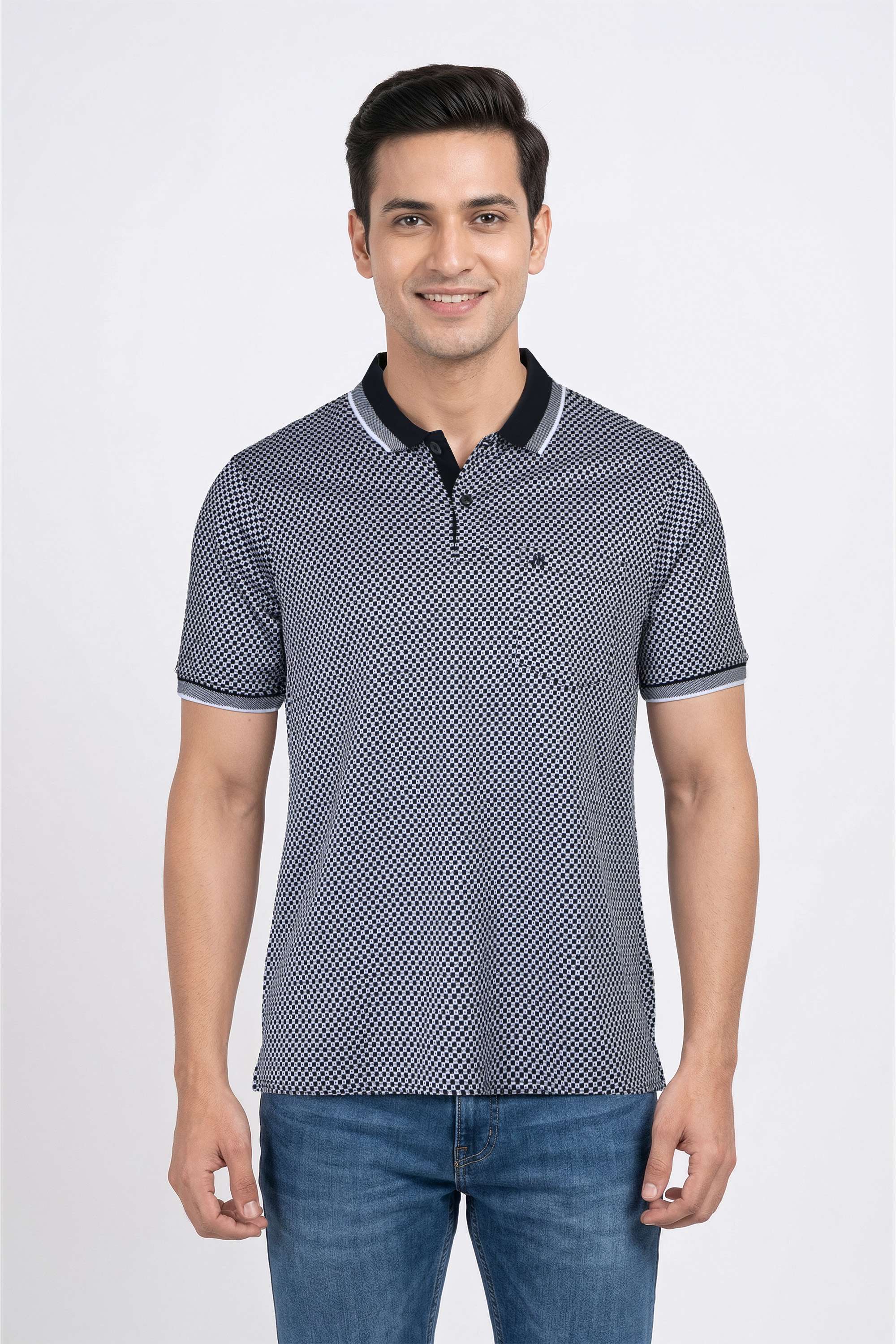 Solid-Cotton-Regular-Fit-Men-T-Shirt