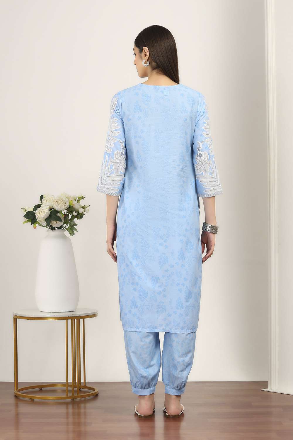 Textured-Cotton-Women-s-Festive-Wear-Kurta-Set