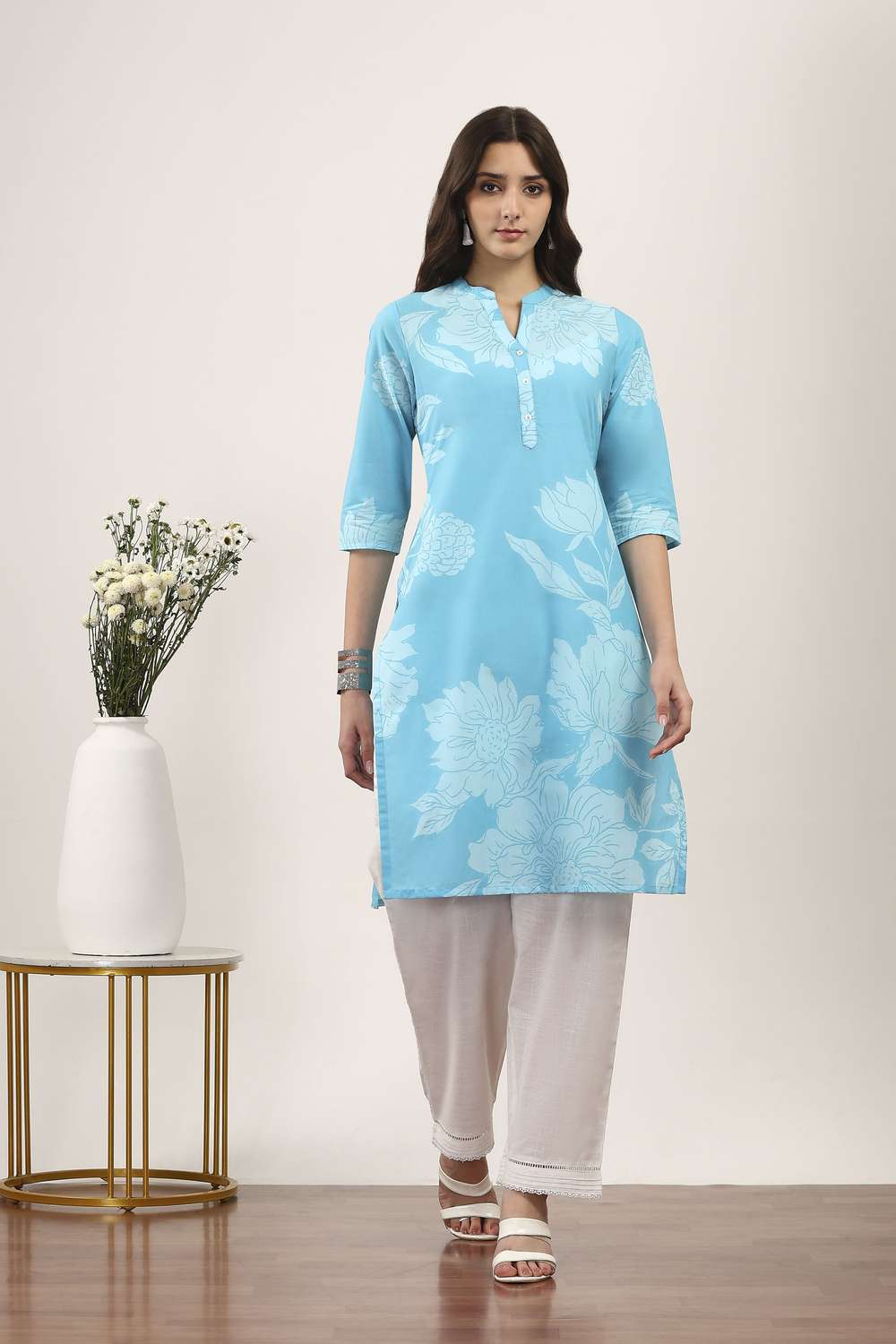 Textured-Cotton-Women-s-Festive-Wear-Kurta