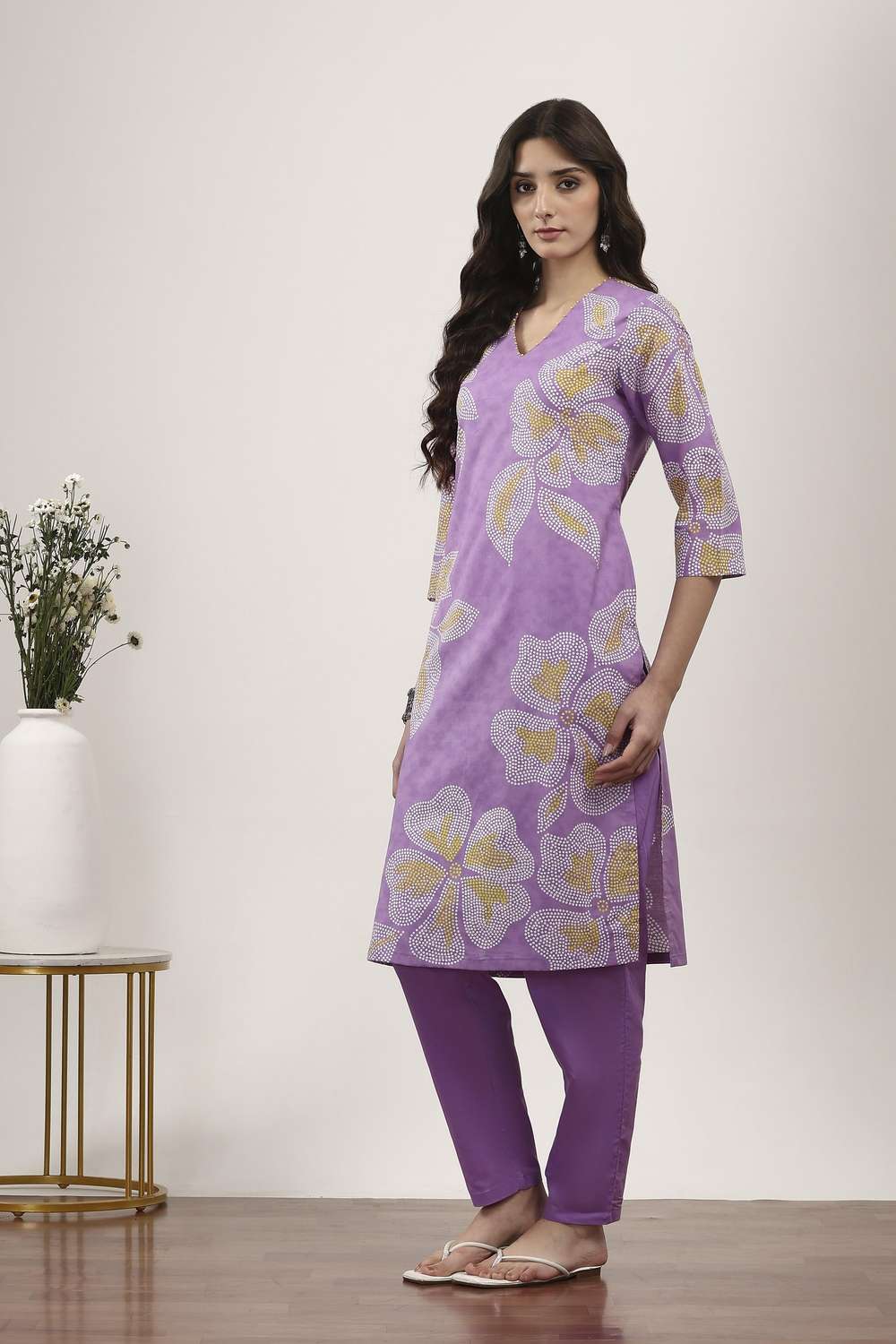 Textured-Cotton-Women-s-Festive-Wear-Kurta-Set