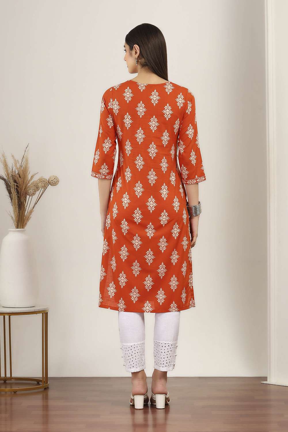 Textured-Cotton-Women-s-Festive-Wear-Kurta
