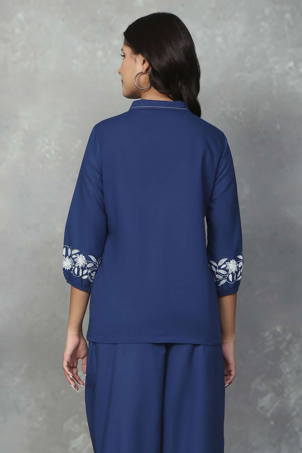 Solid-Cotton-Women-s-Shirt