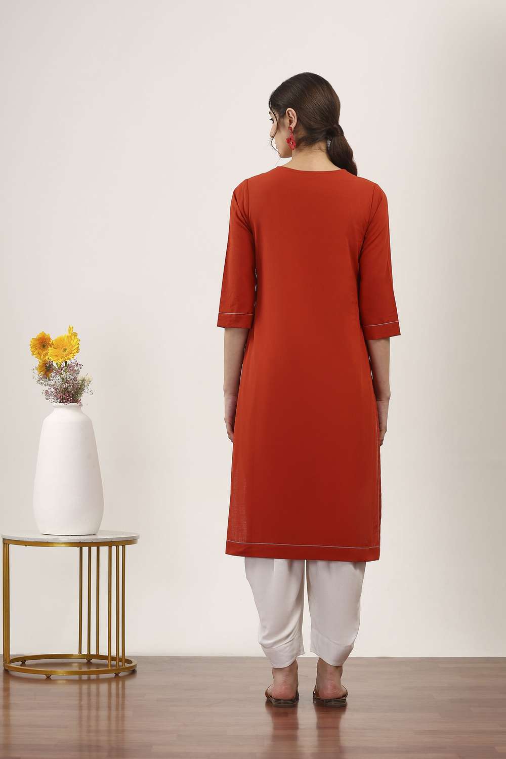 Textured-Cotton-Women-s-Festive-Wear-Kurta