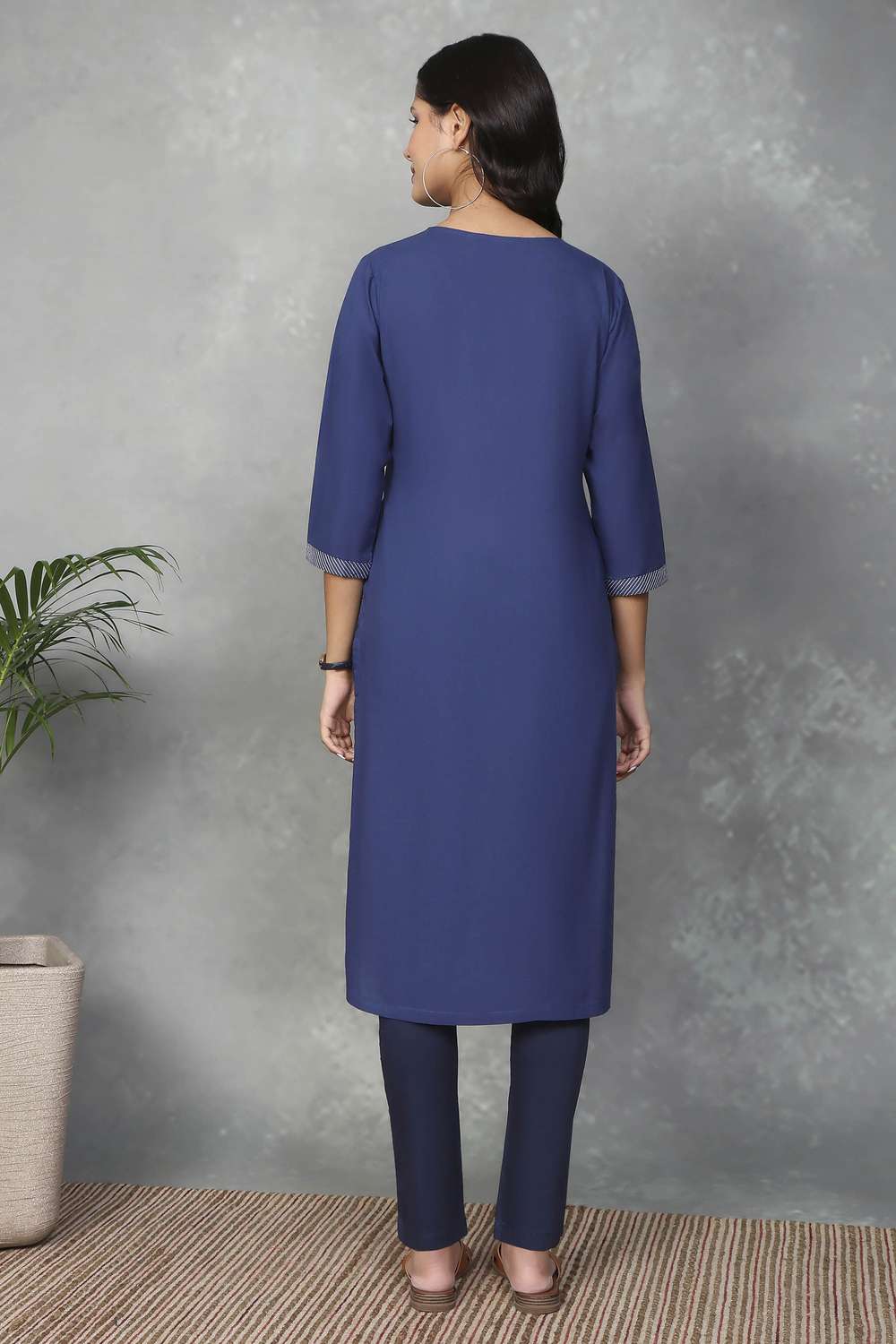 Textured-Cotton-Women-s-Festive-Wear-Kurta