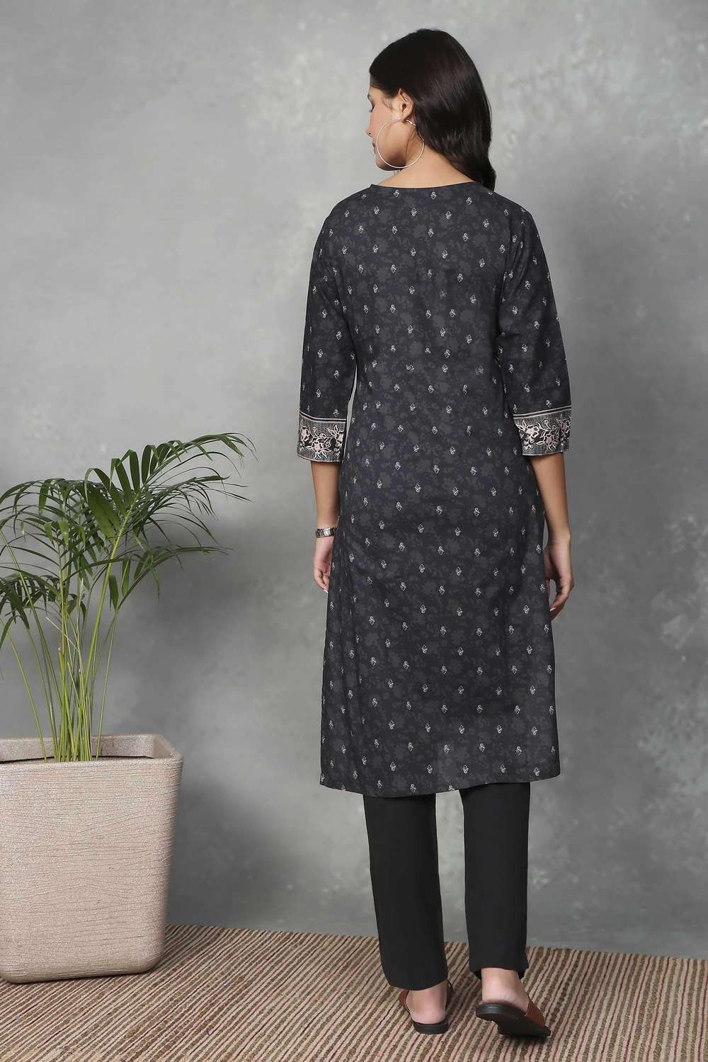 Textured-Cotton-Women-s-Festive-Wear-Kurta