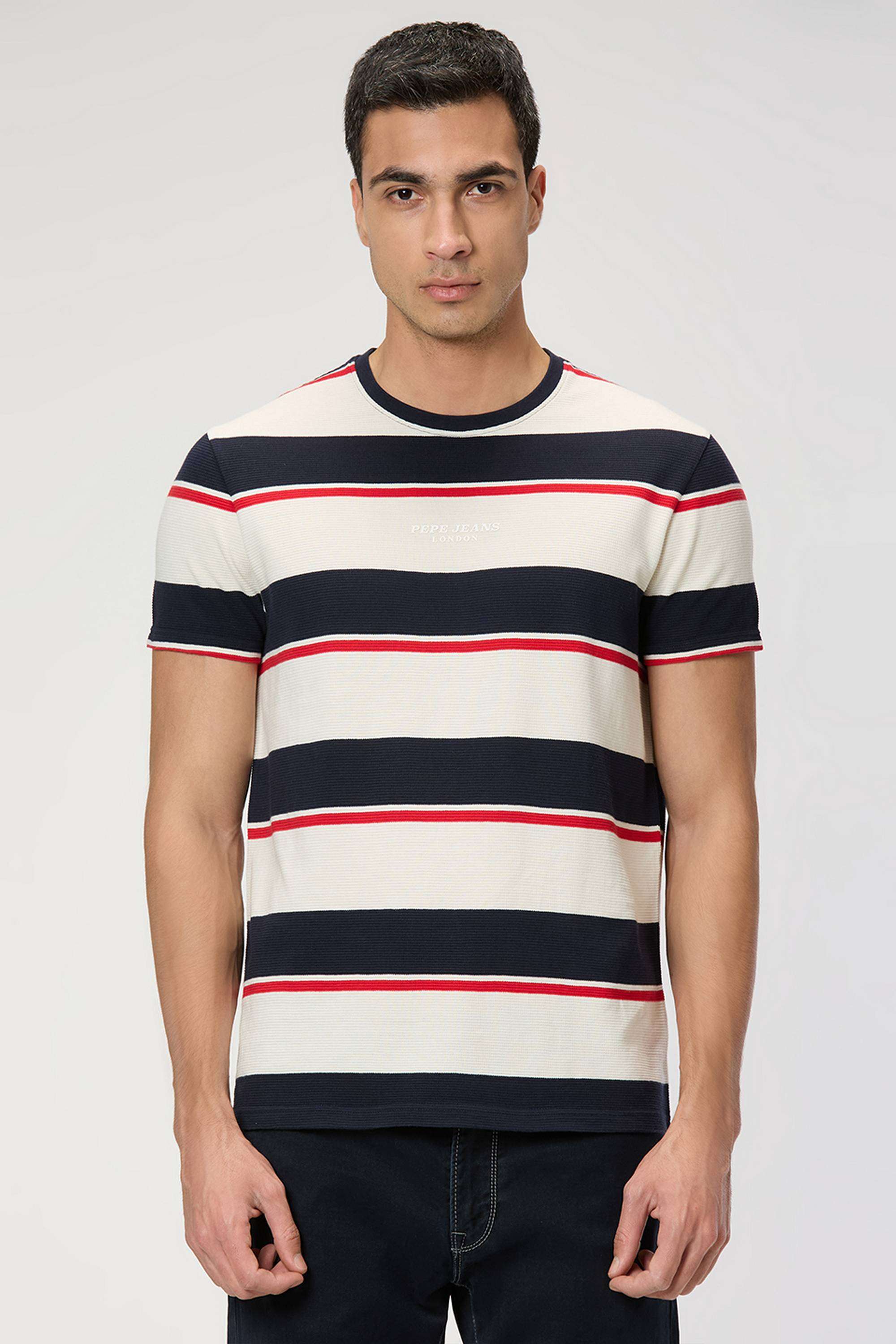 Stripes-Cotton-Round-Neck-Men-s-T-Shirt