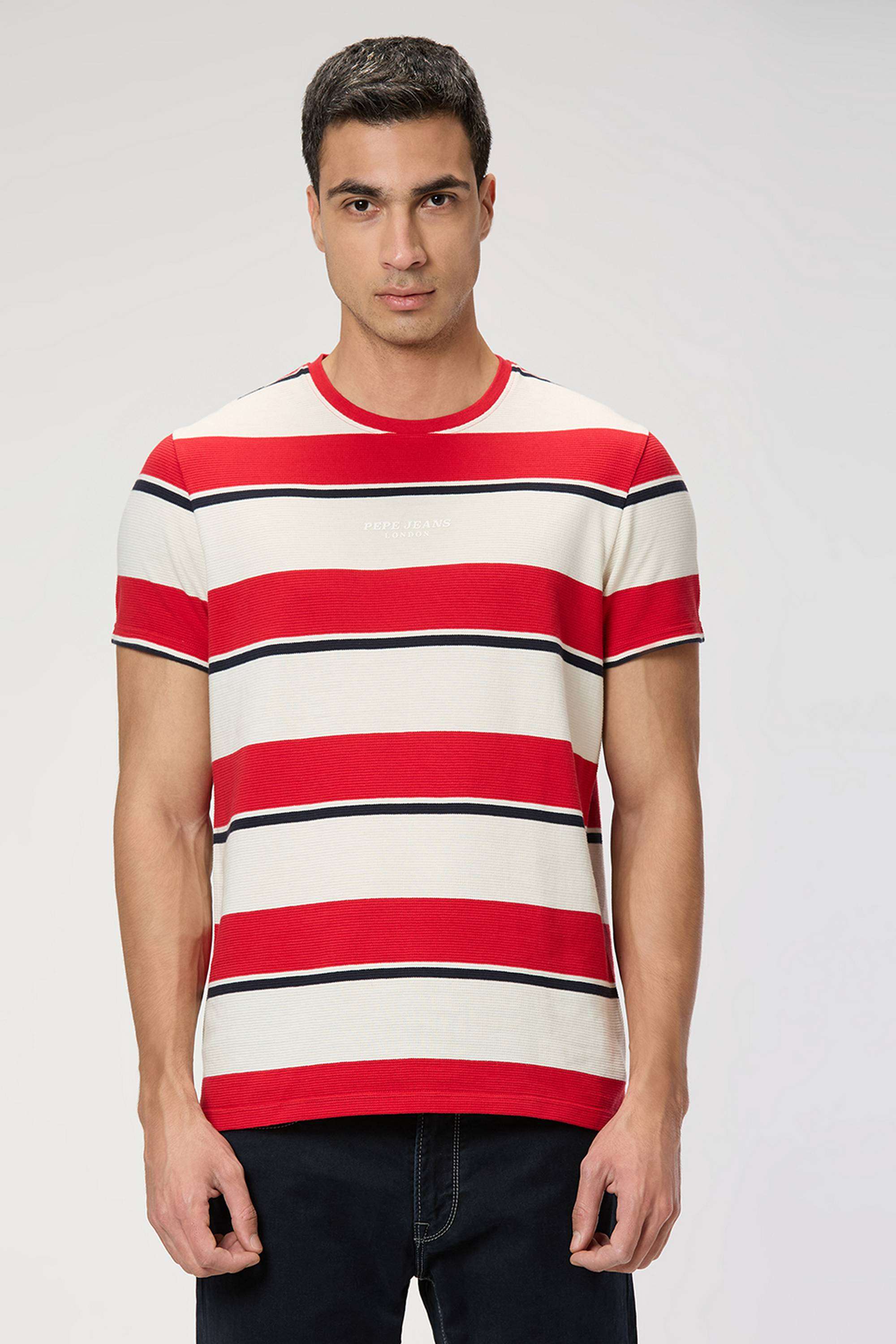 Stripes-Cotton-Round-Neck-Men-s-T-Shirt