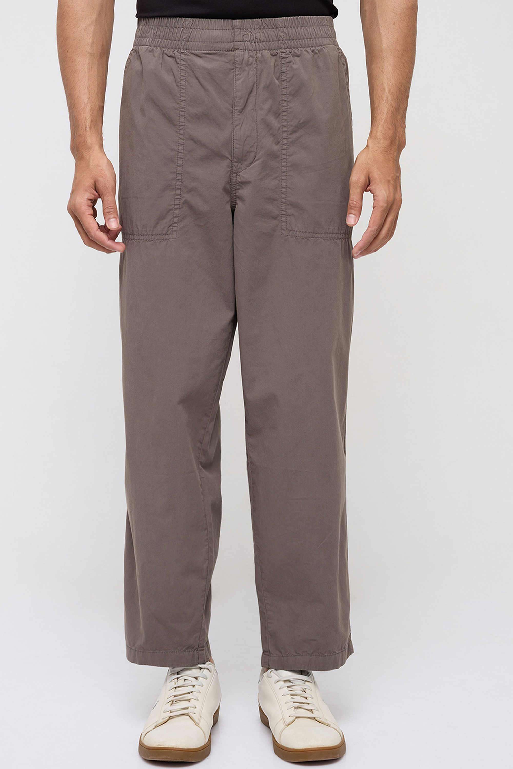 Solid-Cotton-Relaxed-Fit-Men-s-Trousers