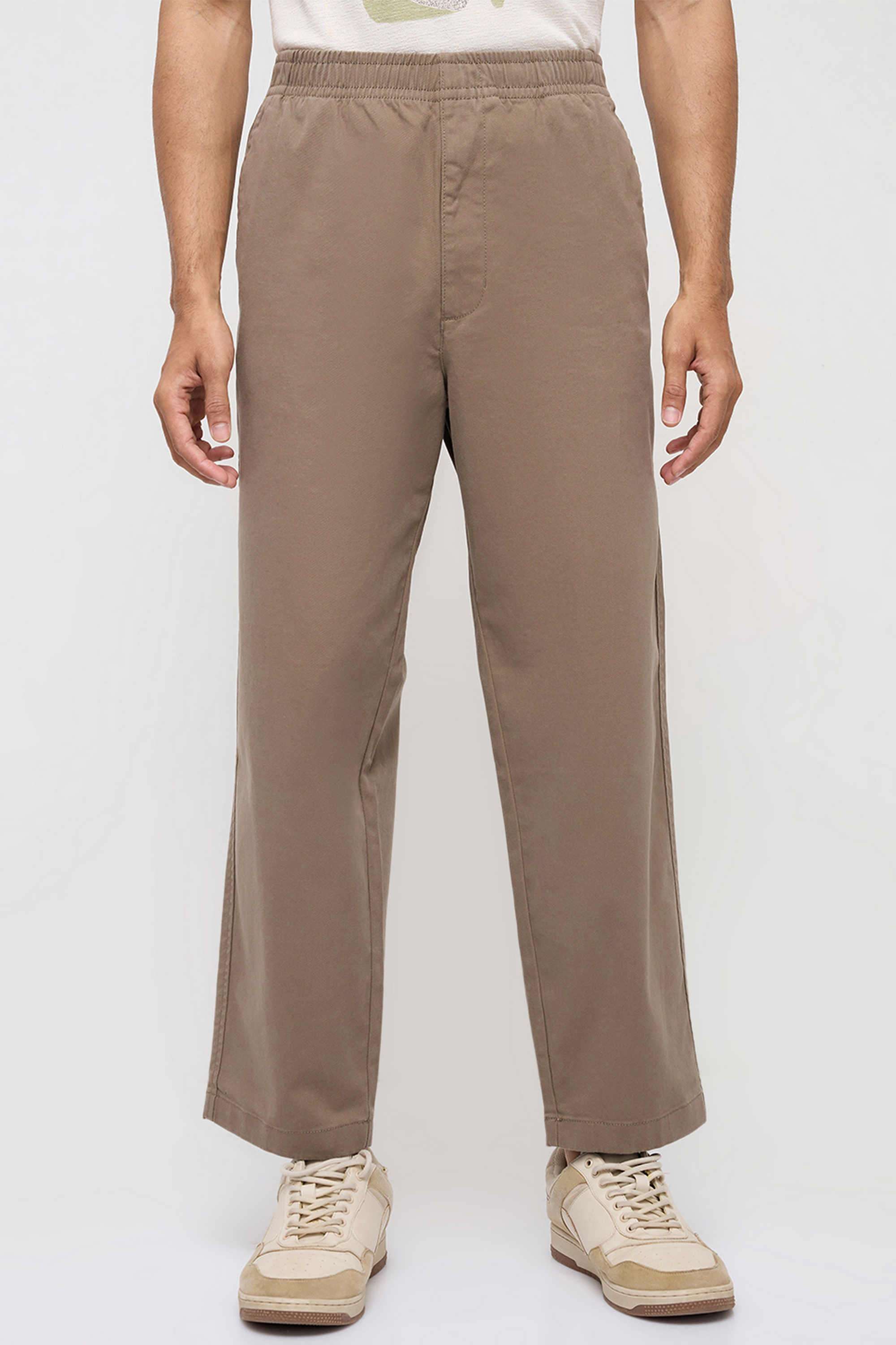 Solid-Cotton-Relaxed-Fit-Men-s-Trousers
