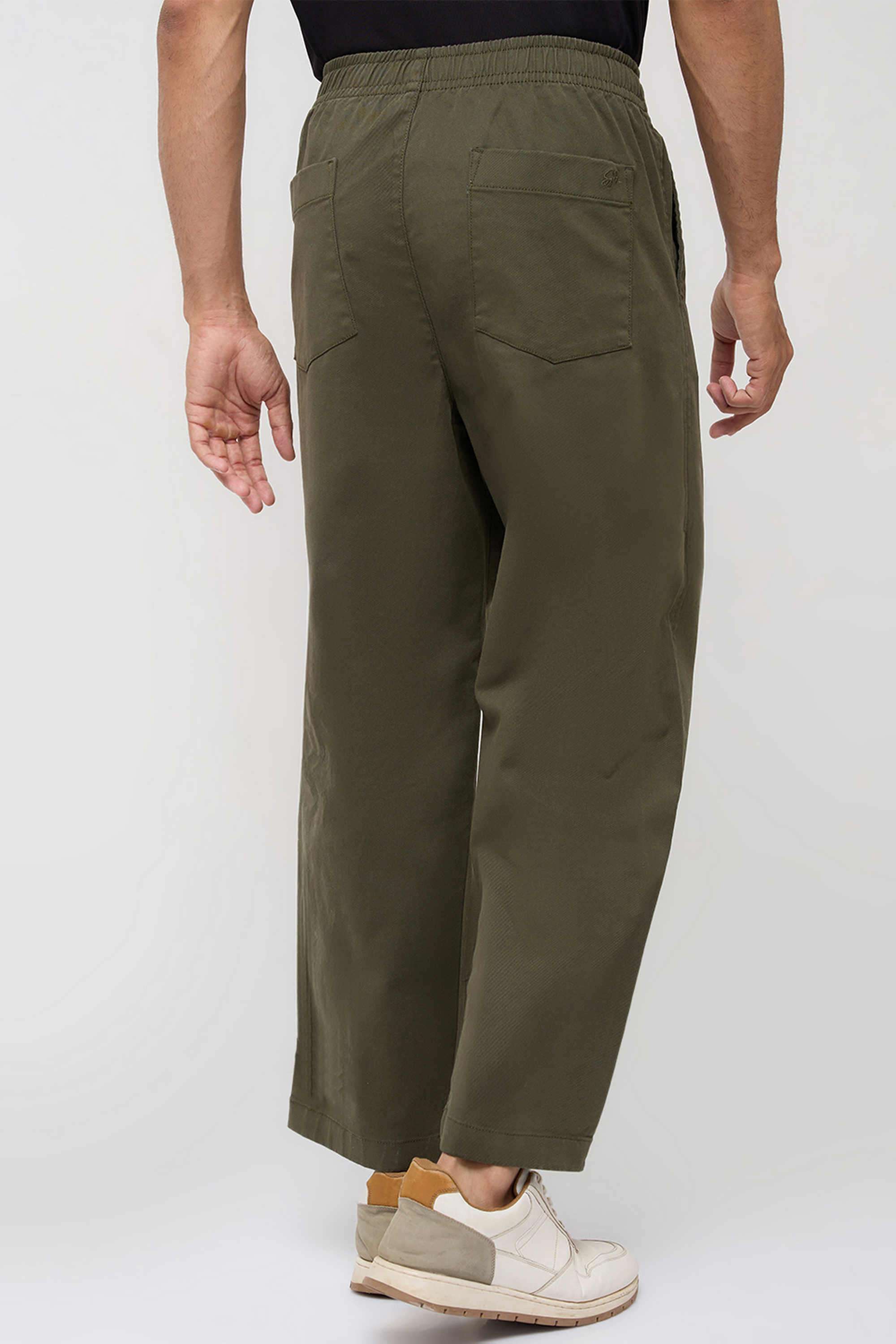 Solid-Cotton-Relaxed-Fit-Men-s-Trousers