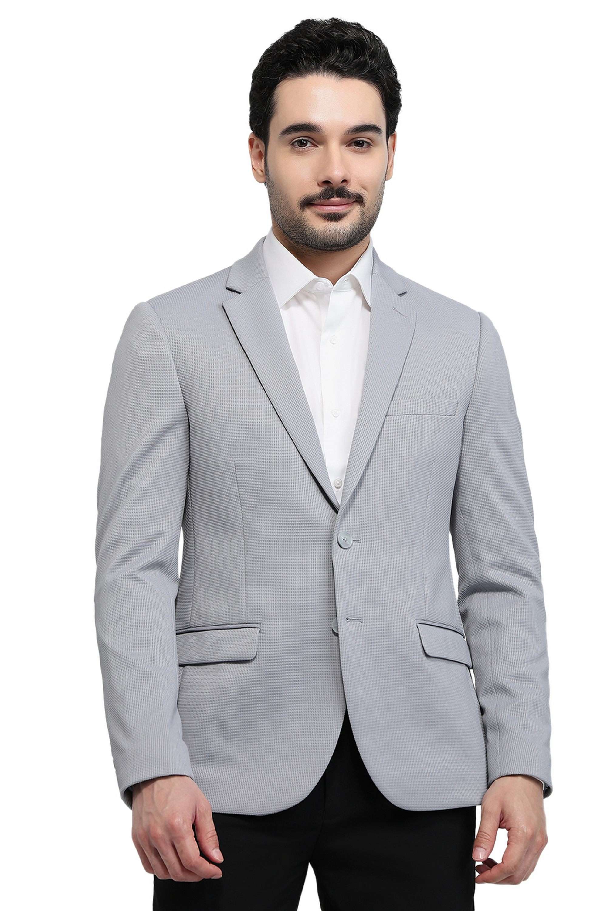 Solid-Terrylene-Rayon-Slim-Fit-Men-s-Jacket