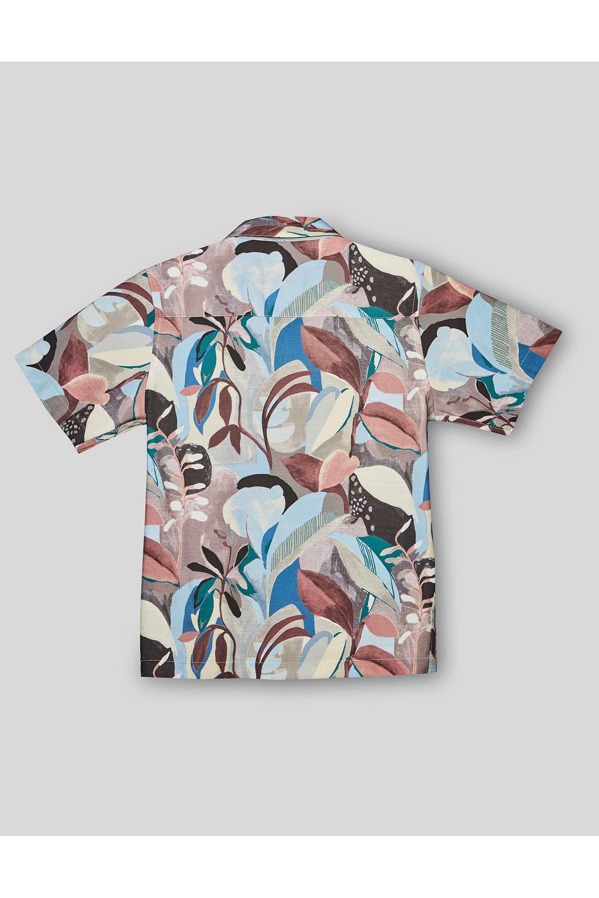 Floral-Cotton-Collared-Boys-Shirt