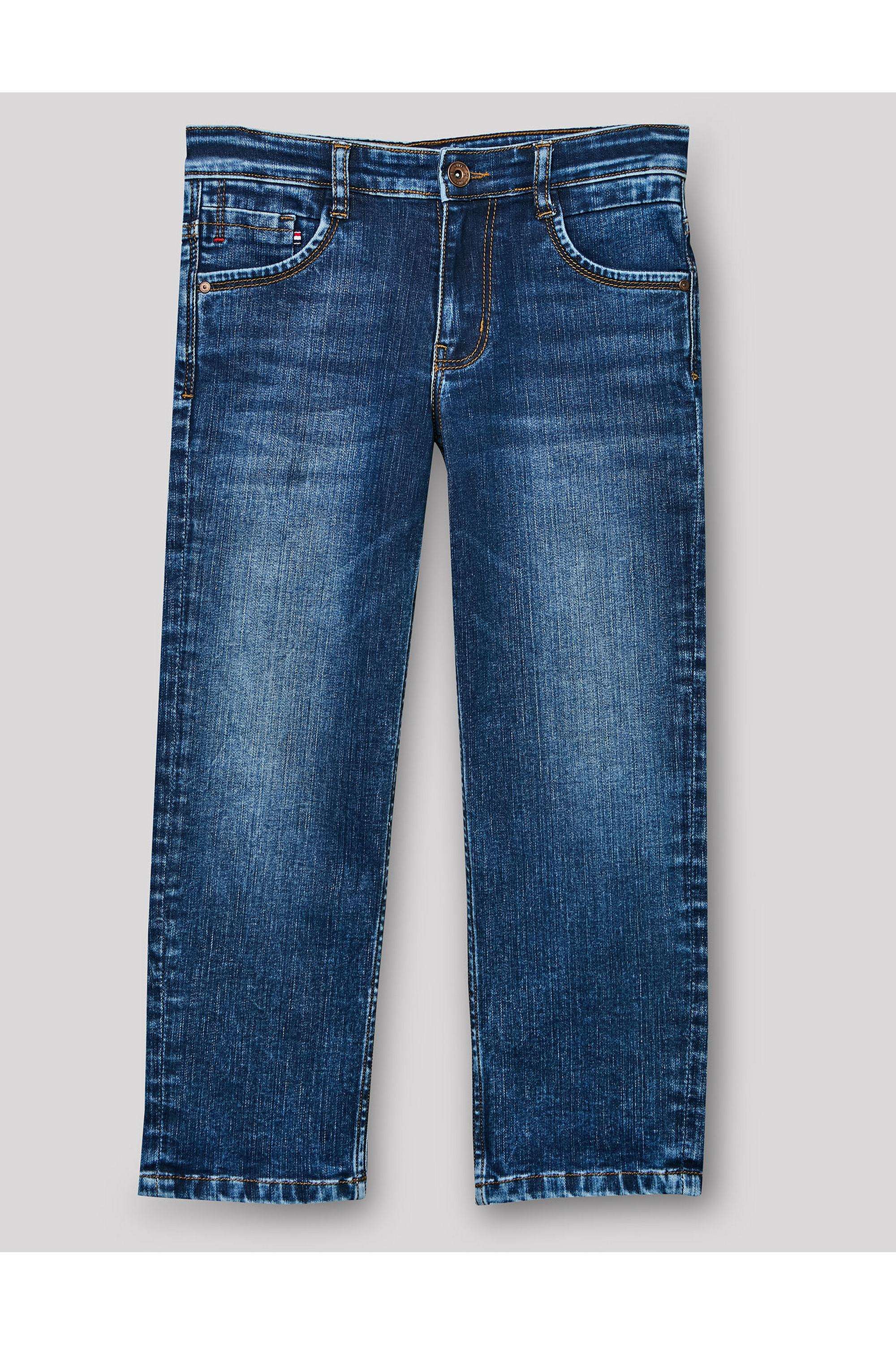 Solid-Denim-Straight-Fit-Boys-Jeans