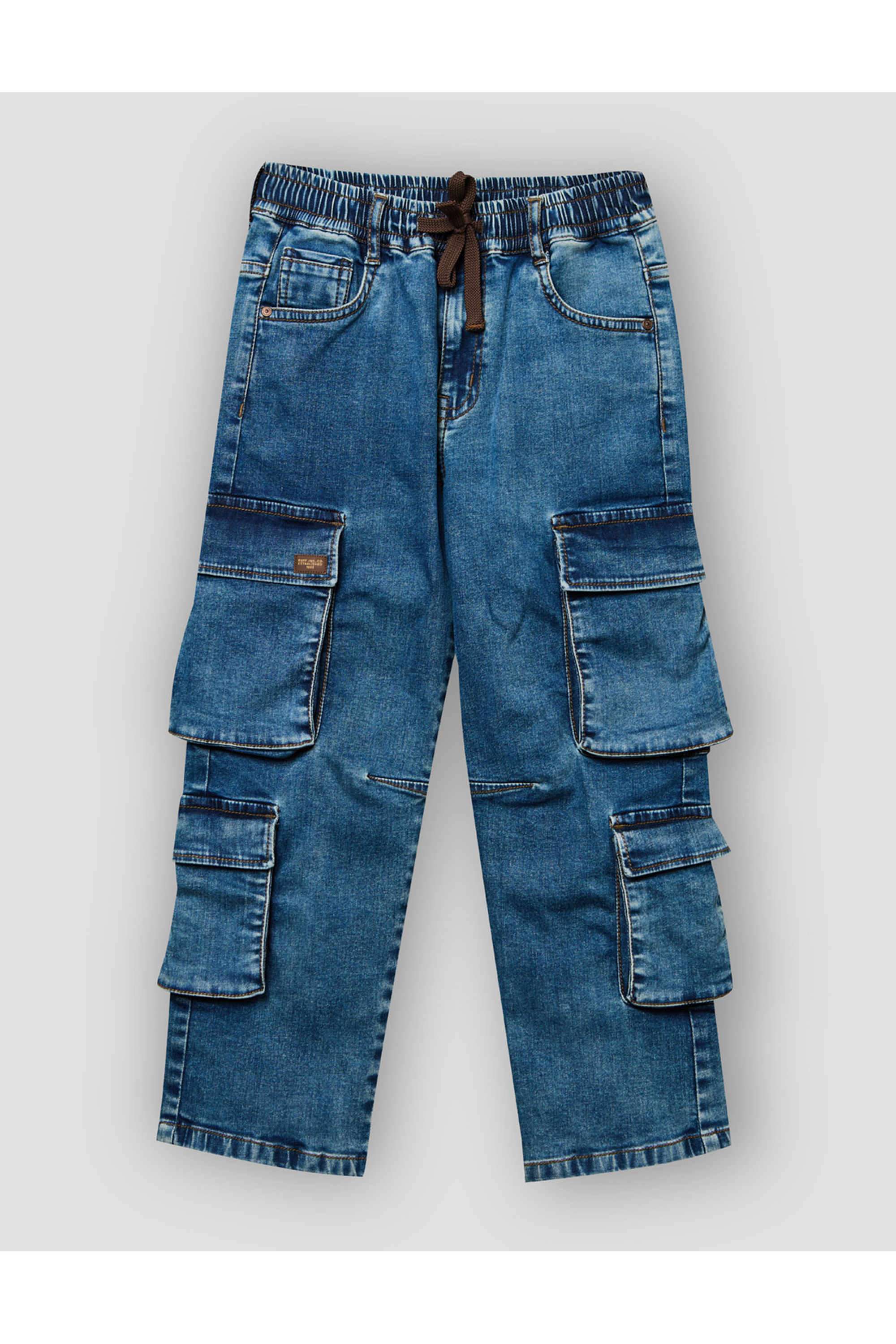 Solid-Blended-Fabric-Regular-Fit-Boys-Jeans