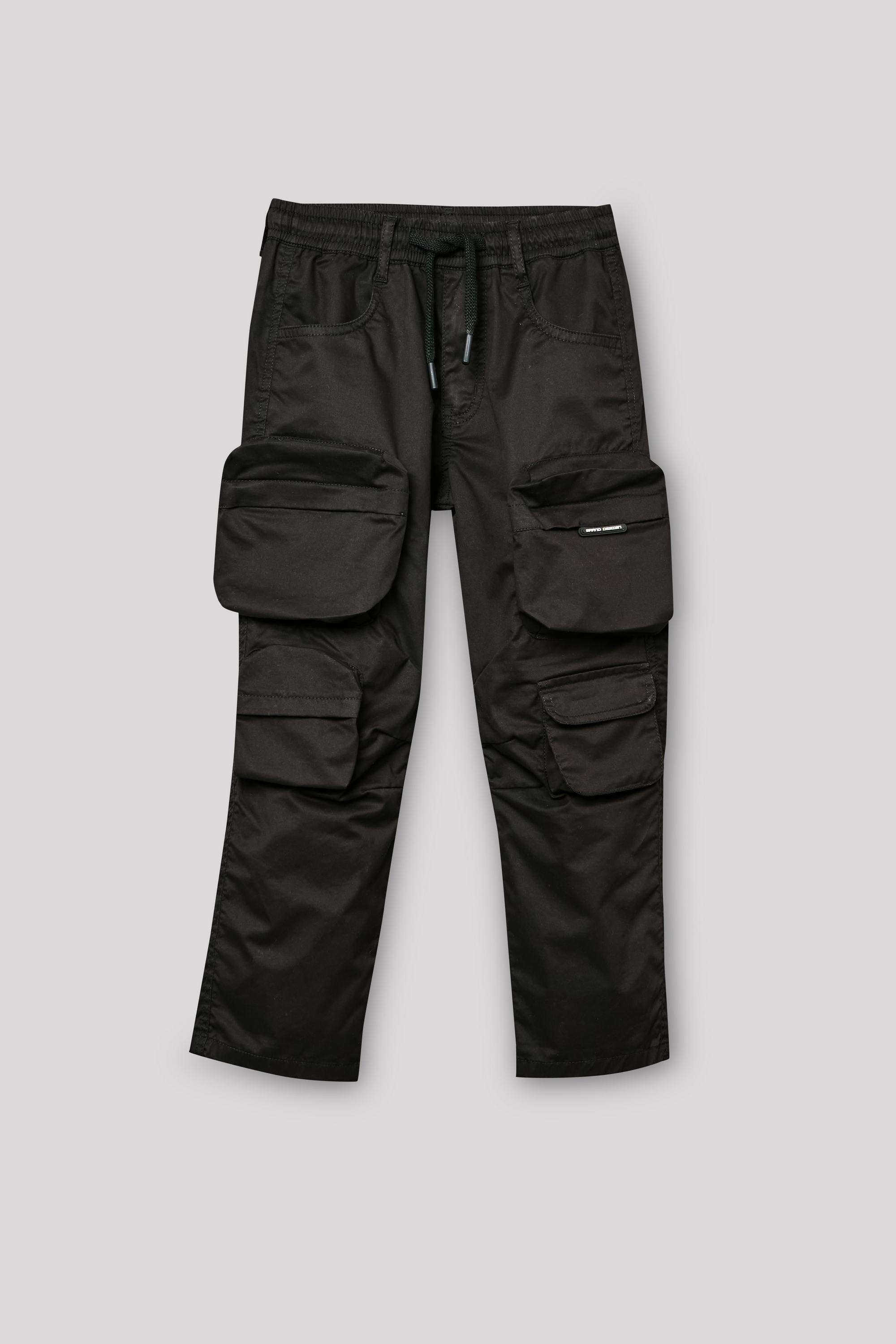 Solid-Cotton-Regular-Fit-Boys-Cargo-Pants