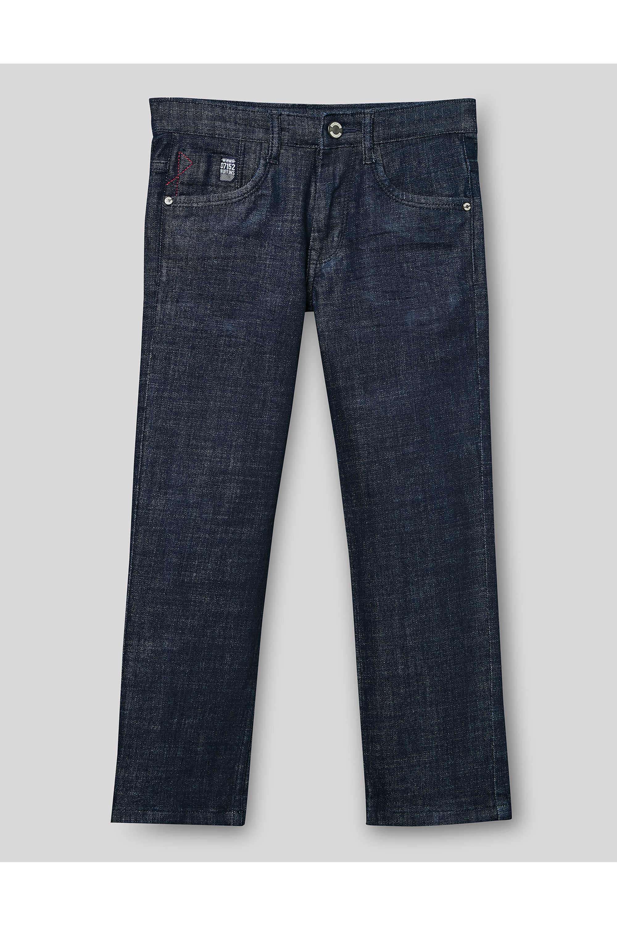 Solid-Blended-Fabric-Straight-Fit-Boys-s-Jeans