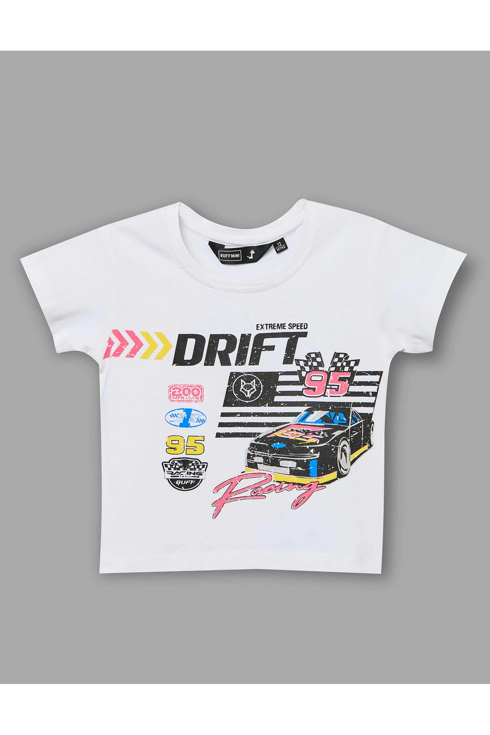 Solid-Blended-Fabric-Round-Neck-Boys-s-T-Shirt