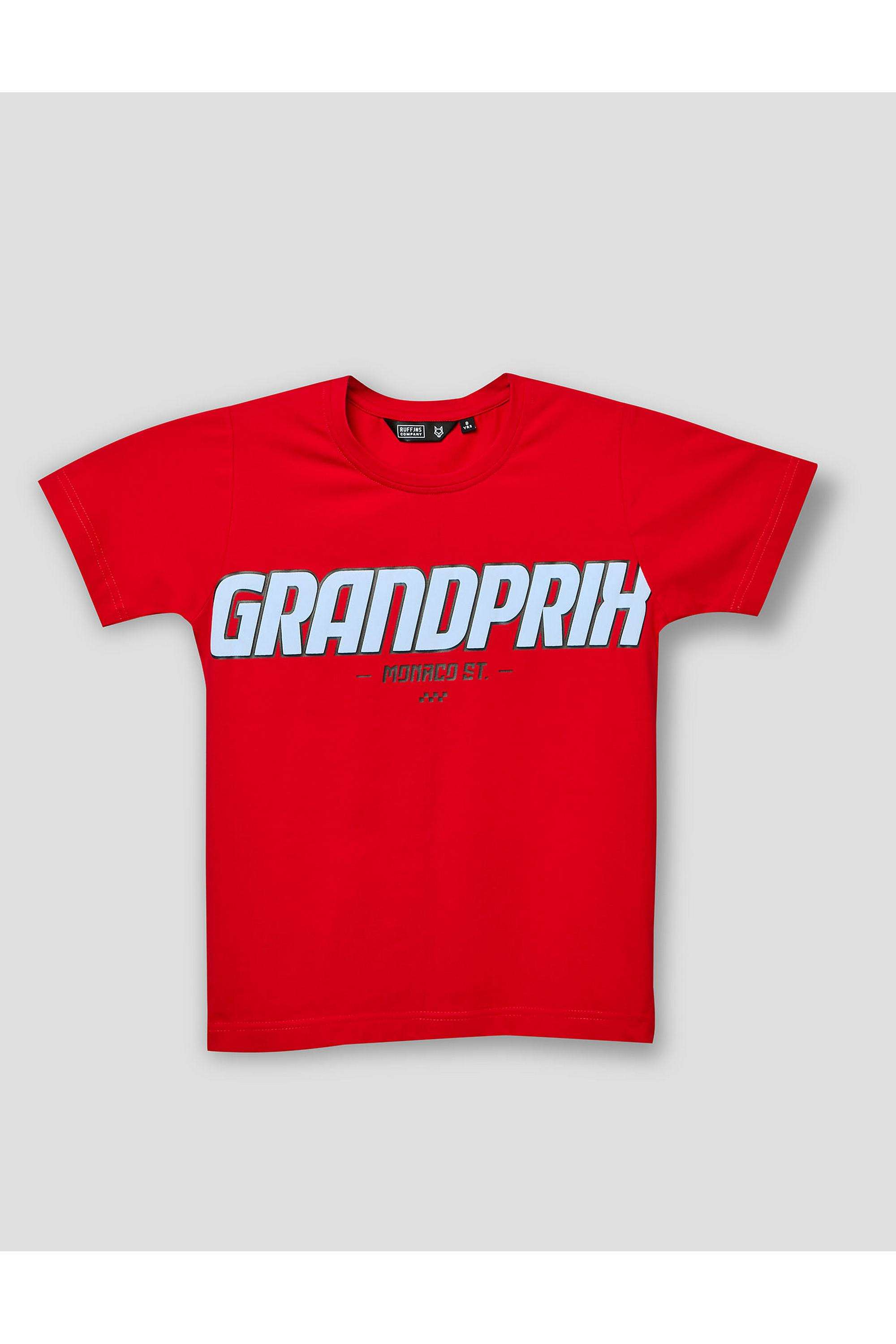 Solid-Blended-Fabric-Round-Neck-Boys-T-Shirt