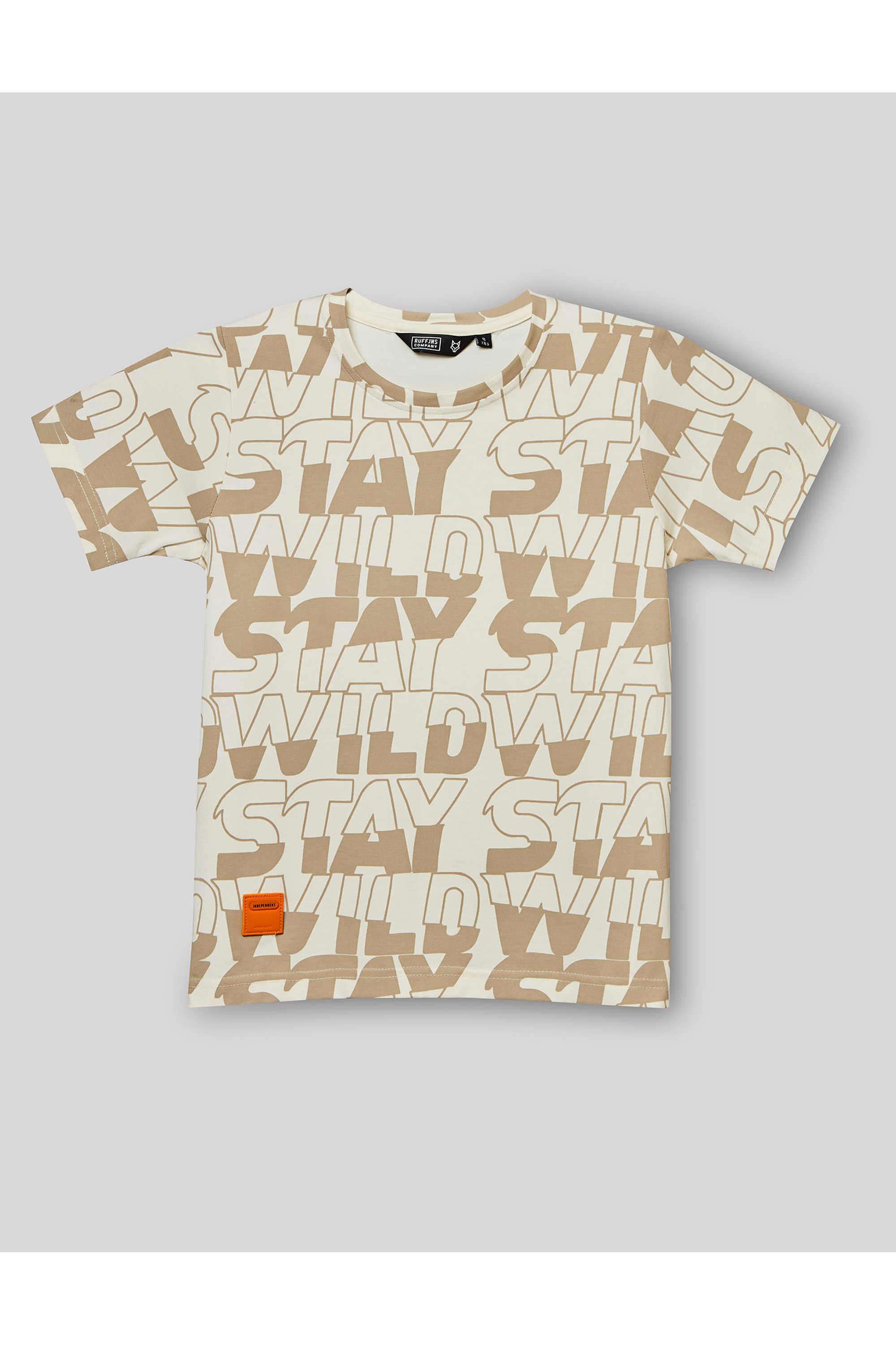 Printed-Blended-Fabric-Round-Neck-Boys-s-T-Shirt