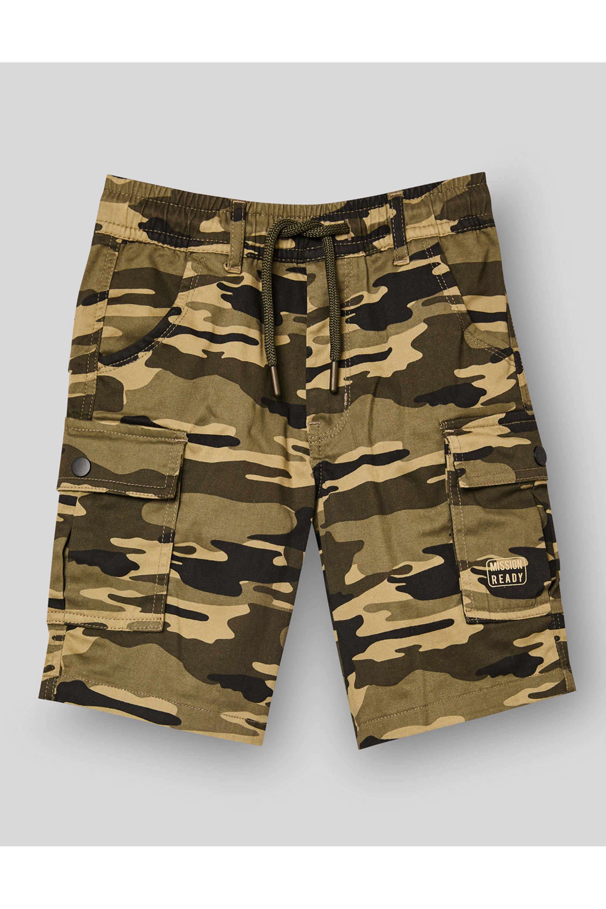 Camouflage-Cotton-Regular-Fit-Boys-Bermudas