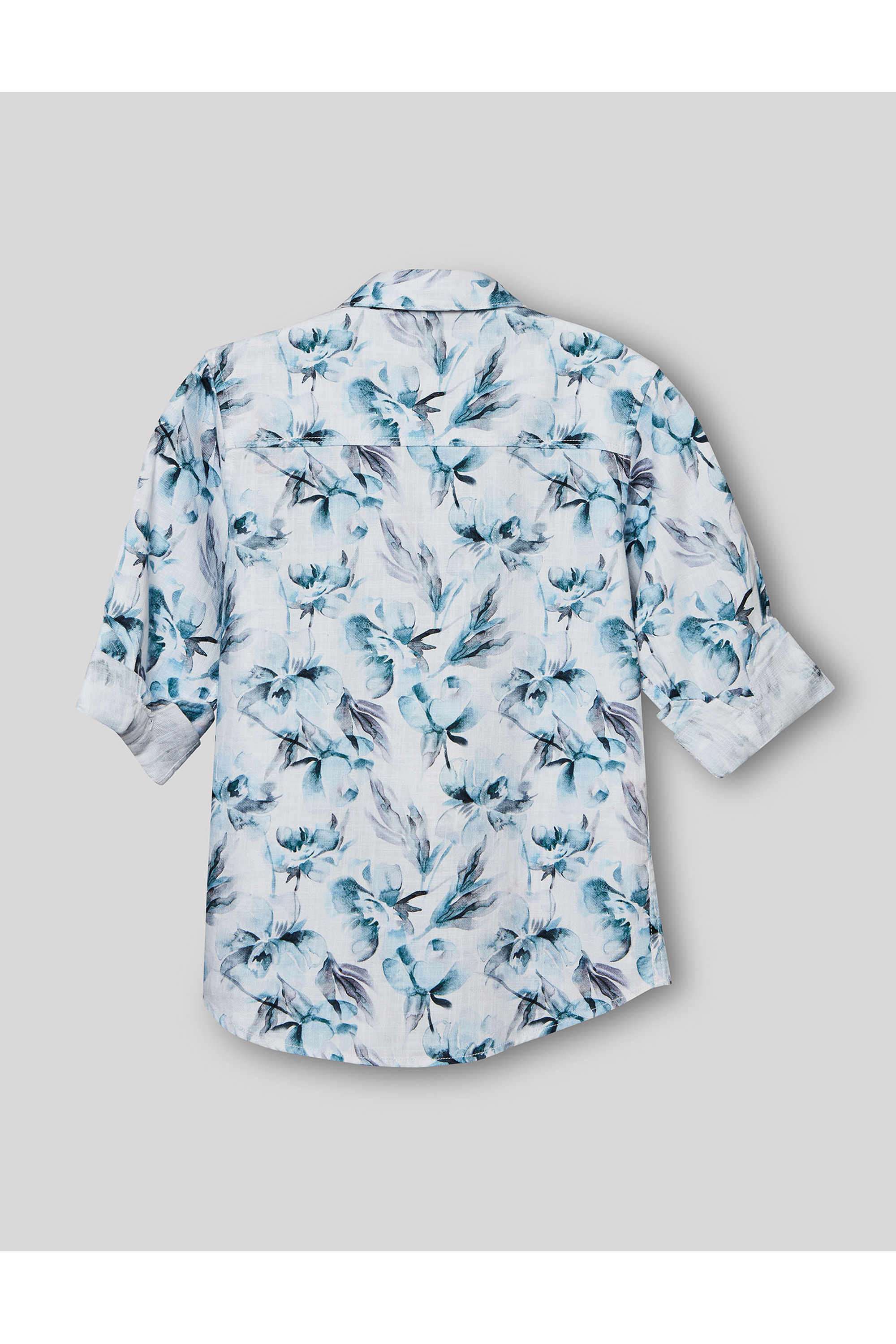 Floral-Cotton-Collared-Boys-Shirt