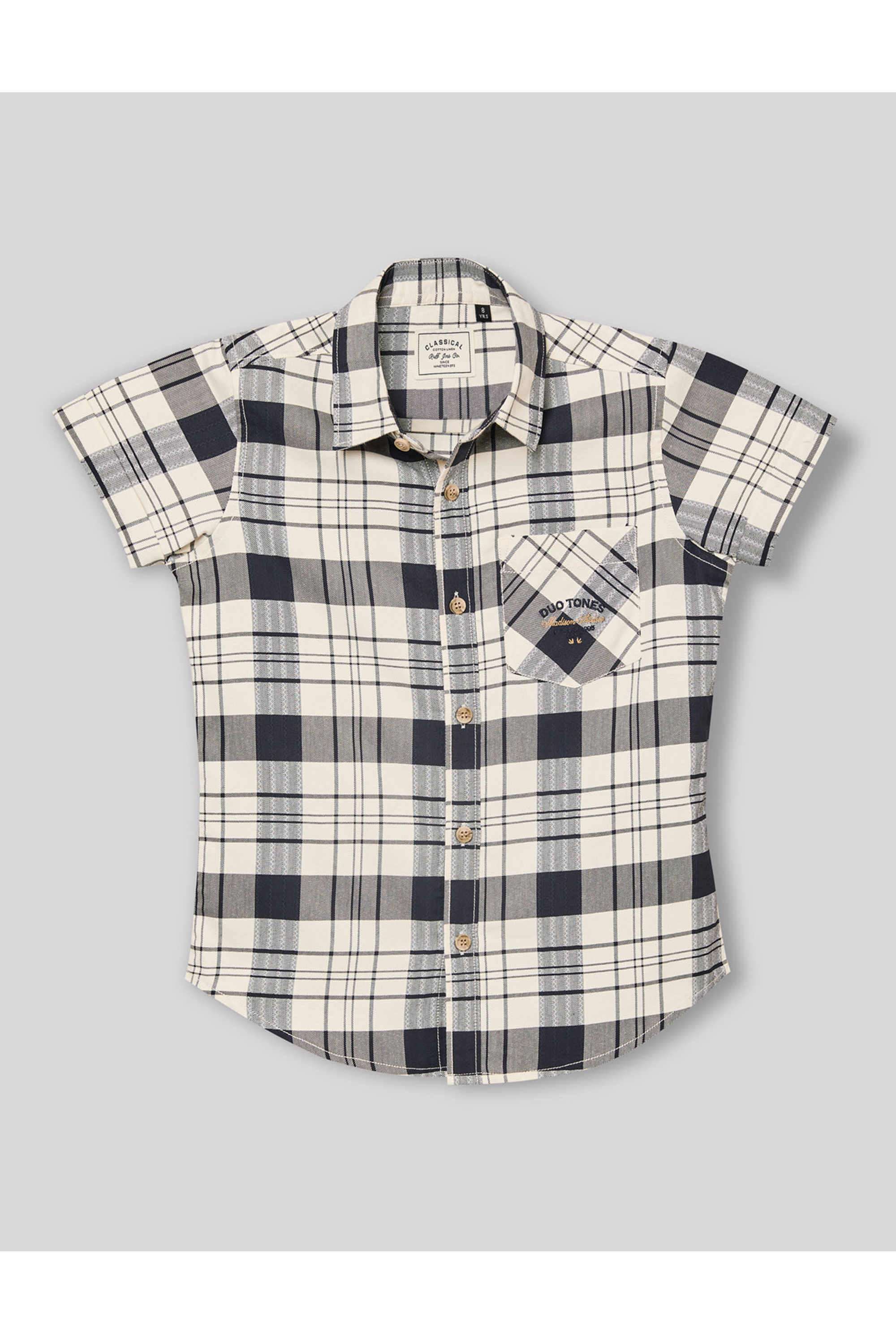 Checks-Cotton-Collared-Boys-Shirt